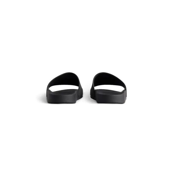 Balenciaga o1w1db10526 Pool Slide Sandals in Black Size US 12 / IT 42 - 5 Thumbnail