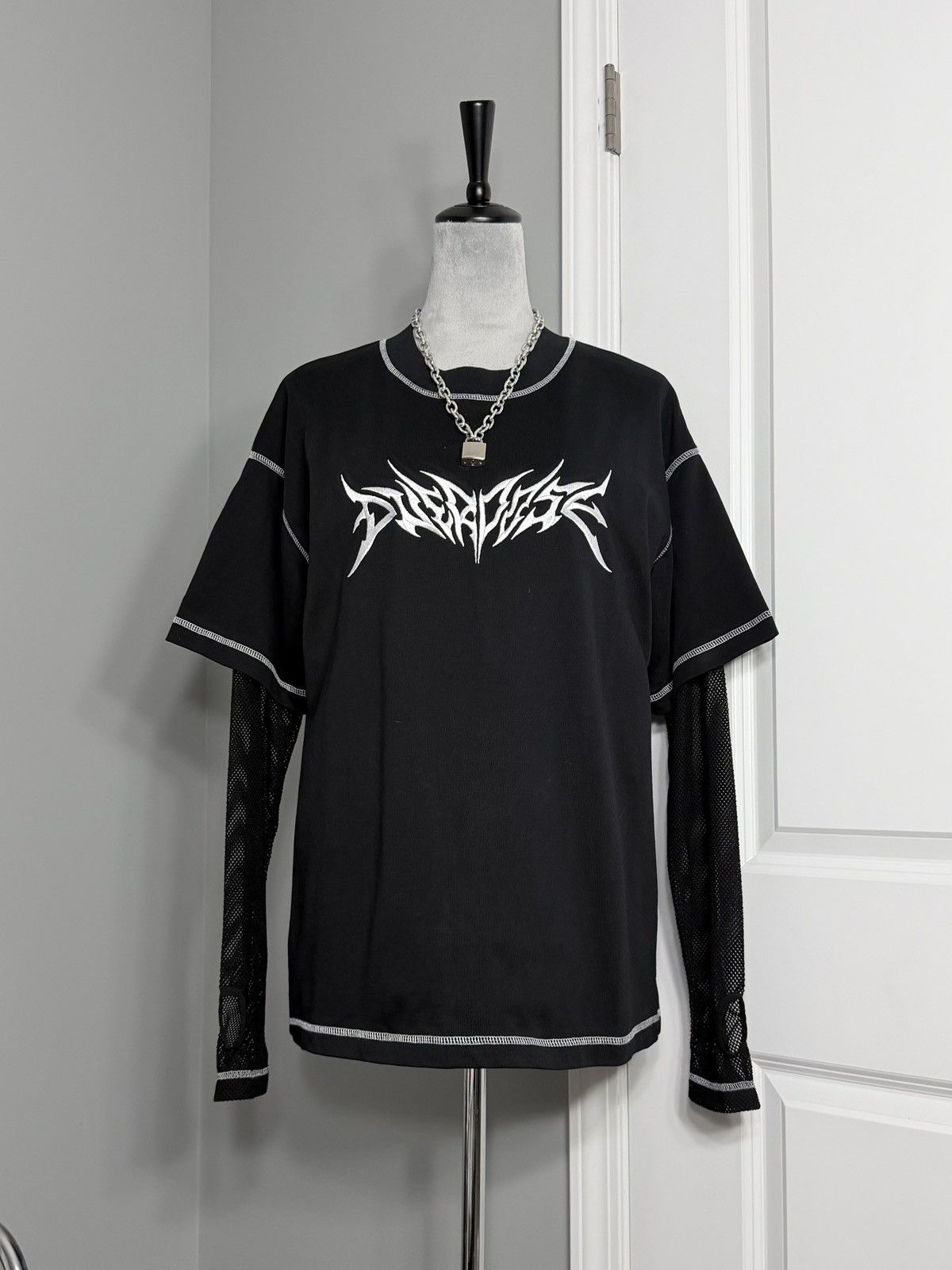 Other OVERDOSE Layered Heavy Metal Mesh Longsleeve Size US L / EU 52-54 / 3 - 12 Thumbnail