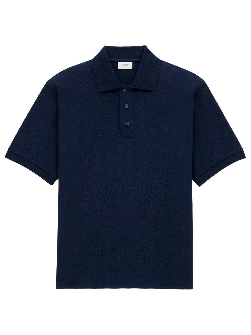 Saint Laurent Paris CASSANDRE PIQUÉ POLO SHIRT Size US M / EU 48-50 / 2 - 1 Thumbnail