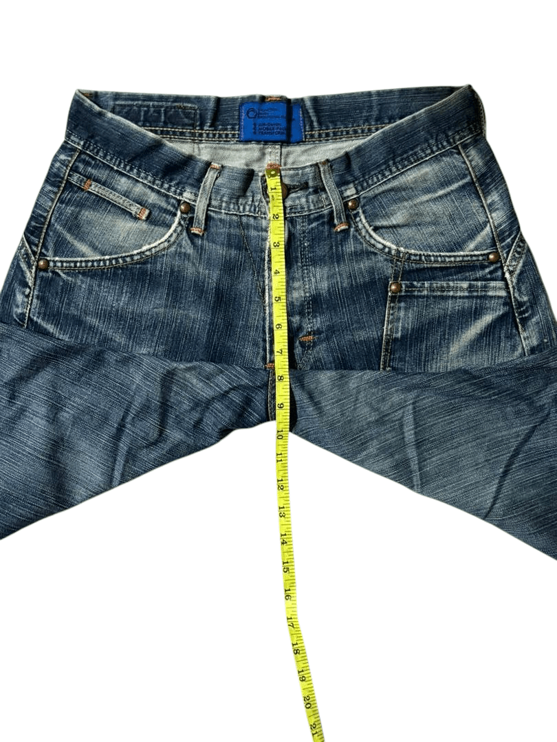 Edwin Vintage Edwin Evolution Blue Washed Whisker Jeans Size US 31 - 13 Thumbnail