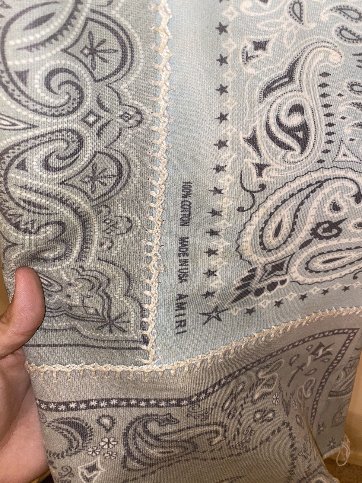 Amiri Amiri Paisley Reconstructed Cotton Shorts Size US 36 / EU 52 - 3 Thumbnail