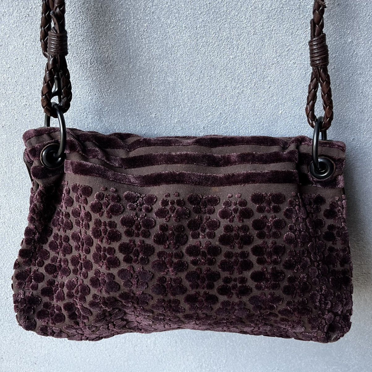 Bottega Veneta Vintage Bottega Veneta velvet butterfly shoulder bag Size ONE SIZE - 3 Thumbnail