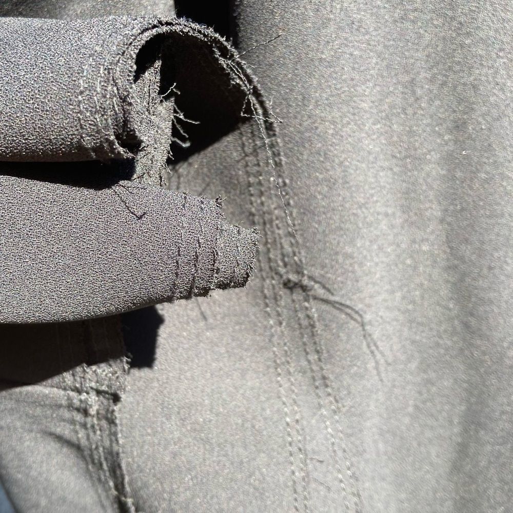 T by Alexander Wang T Alexander Wang Leather Trimmed Crepe Melange Trapeze Raw C Size XS / US 0-2 / IT 36-38 - 10 Thumbnail