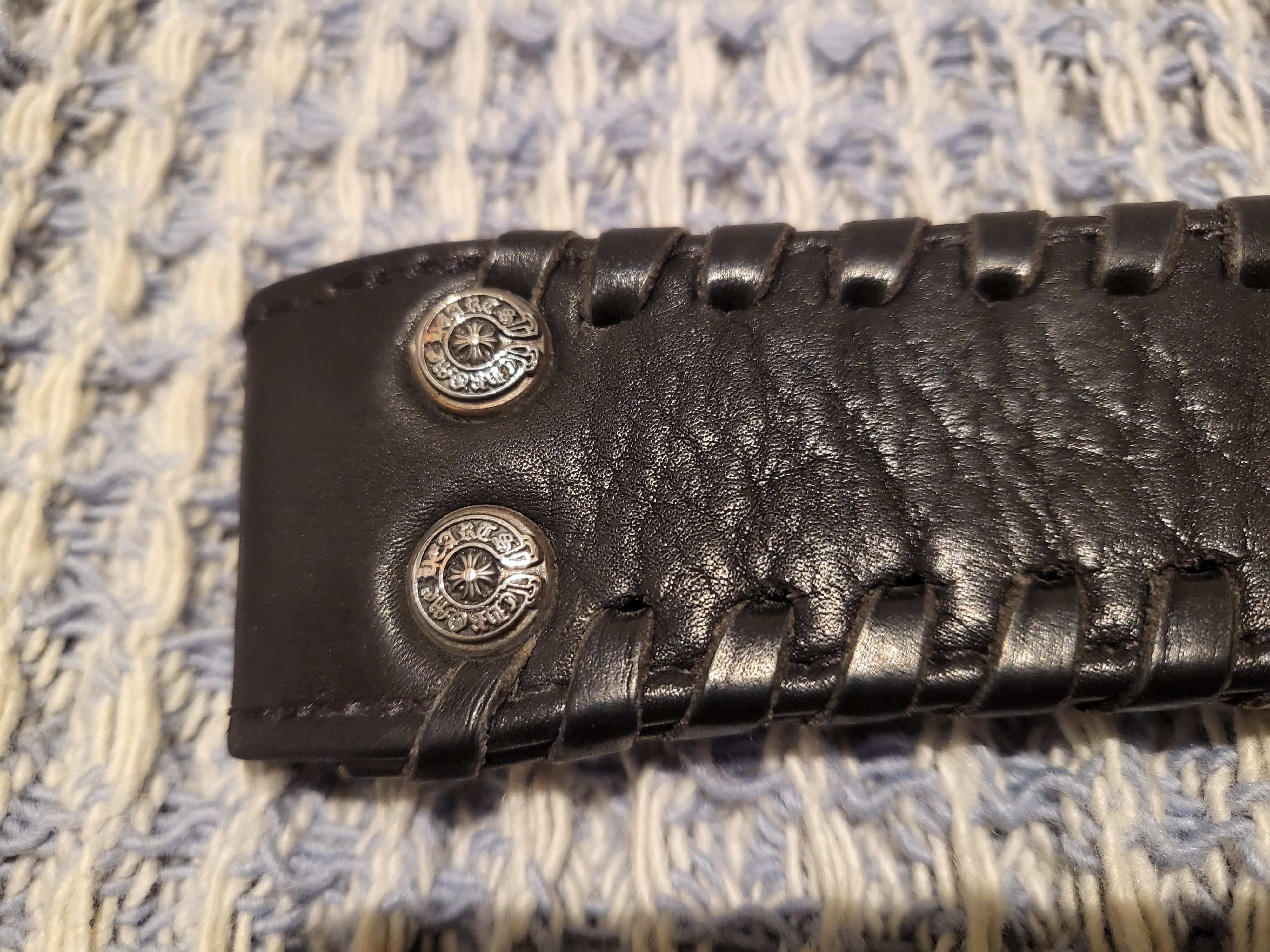 Chrome Hearts Chrome Hearts Braided Leather Belt Size 36 Size 36 - 10 Thumbnail