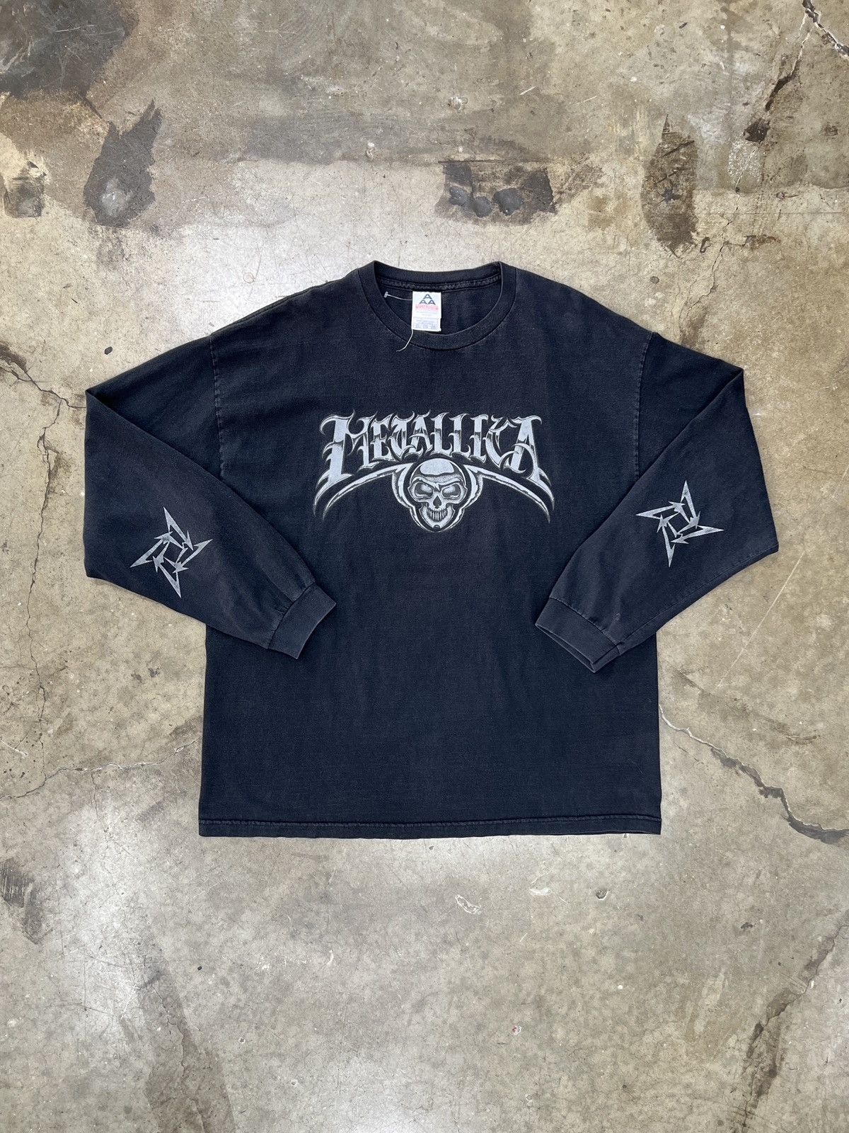 Band Tees Vintage 2004 Metallica Skull Band Long Sleeve Alstyle XXL Size US XXL / EU 58 / 5 - 2 Thumbnail