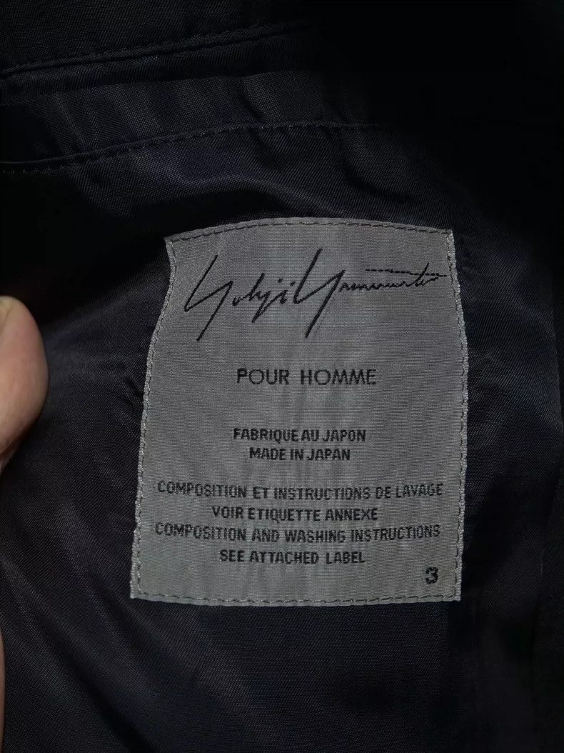 Yohji Yamamoto Yohji Yamamoto size 3 16 awrie raglan sleeve blazer 2505-N Size 36R - 6 Thumbnail