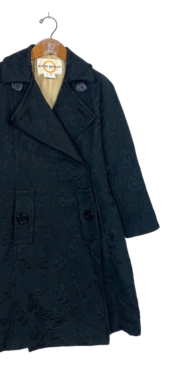 Japanese Brand Rare‼️ Vintage Masse Mensch Boutique Wool Coat Made in Japan Size S / US 4 / IT 40 - 3 Thumbnail