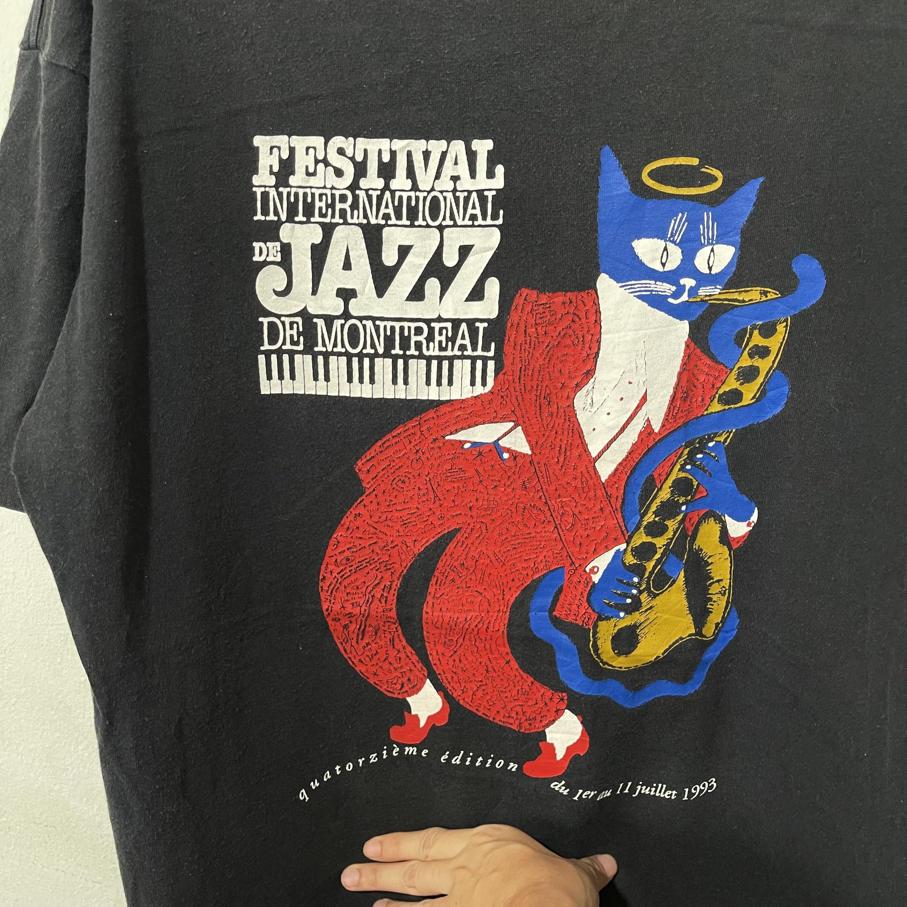 Jazz Cartier Vintage 1993 Montreal Jazz Festival T-Shirt Size US L / EU 52-54 / 3 - 2 Thumbnail