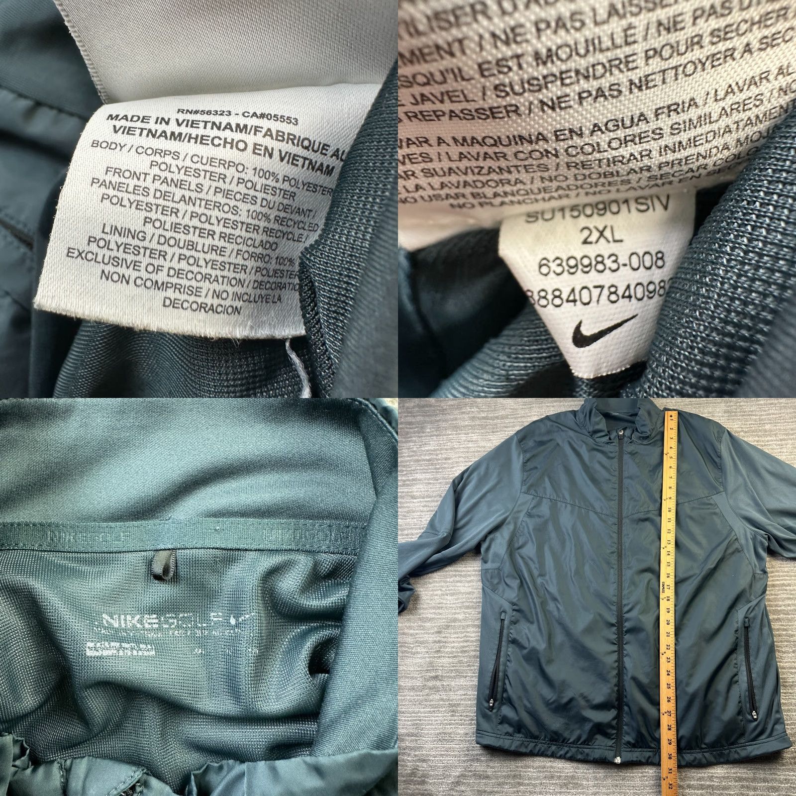 Nike VINTAGE Nike Disney Jacket Mens 2XL Green Full Zip Windbreaker Size US XXL / EU 58 / 5 - 9 Thumbnail