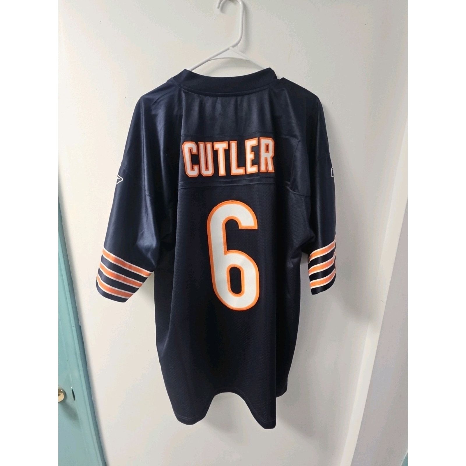 Reebok Chicago Bears Jersey XL +2L Blue Orange Reebok Jay Cutler #6 Size US XL / EU 56 / 4 - 8 Thumbnail