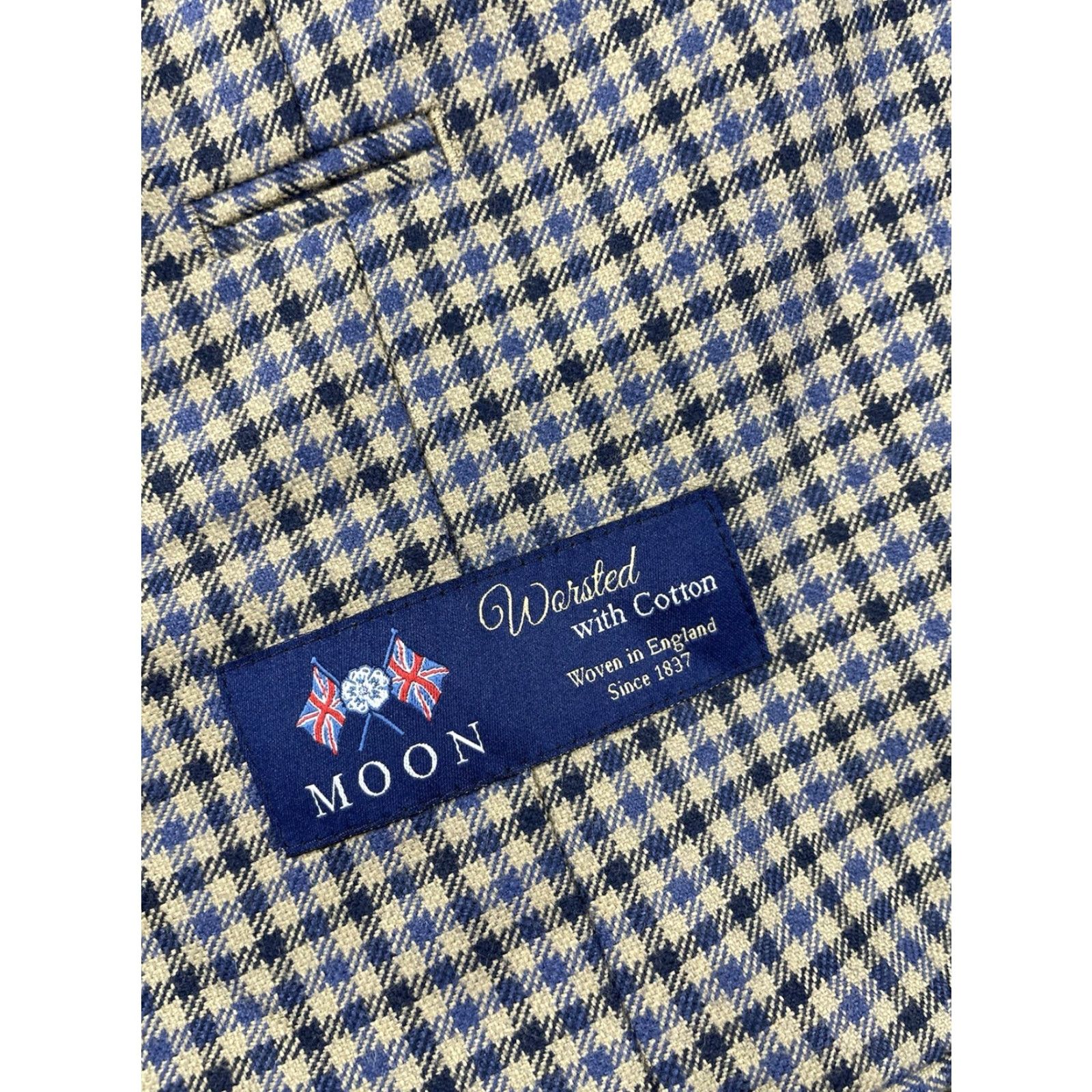 J.Crew J Crew Blazer 40R Check Wool Blend Ludlow Slim Unstructured Patch Moon Jacket Size 40R - 3 Thumbnail