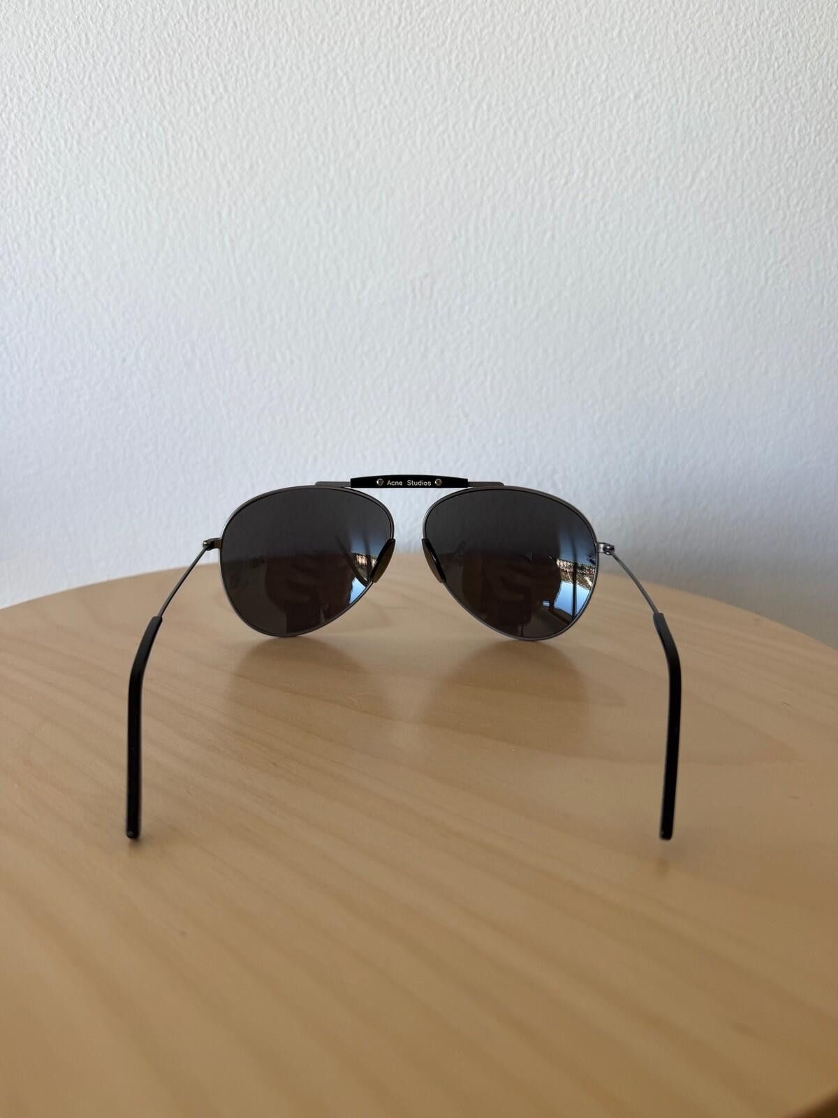 Acne Studios New acne studios howard aviator sunglasses silver black mens Size ONE SIZE - 6 Thumbnail