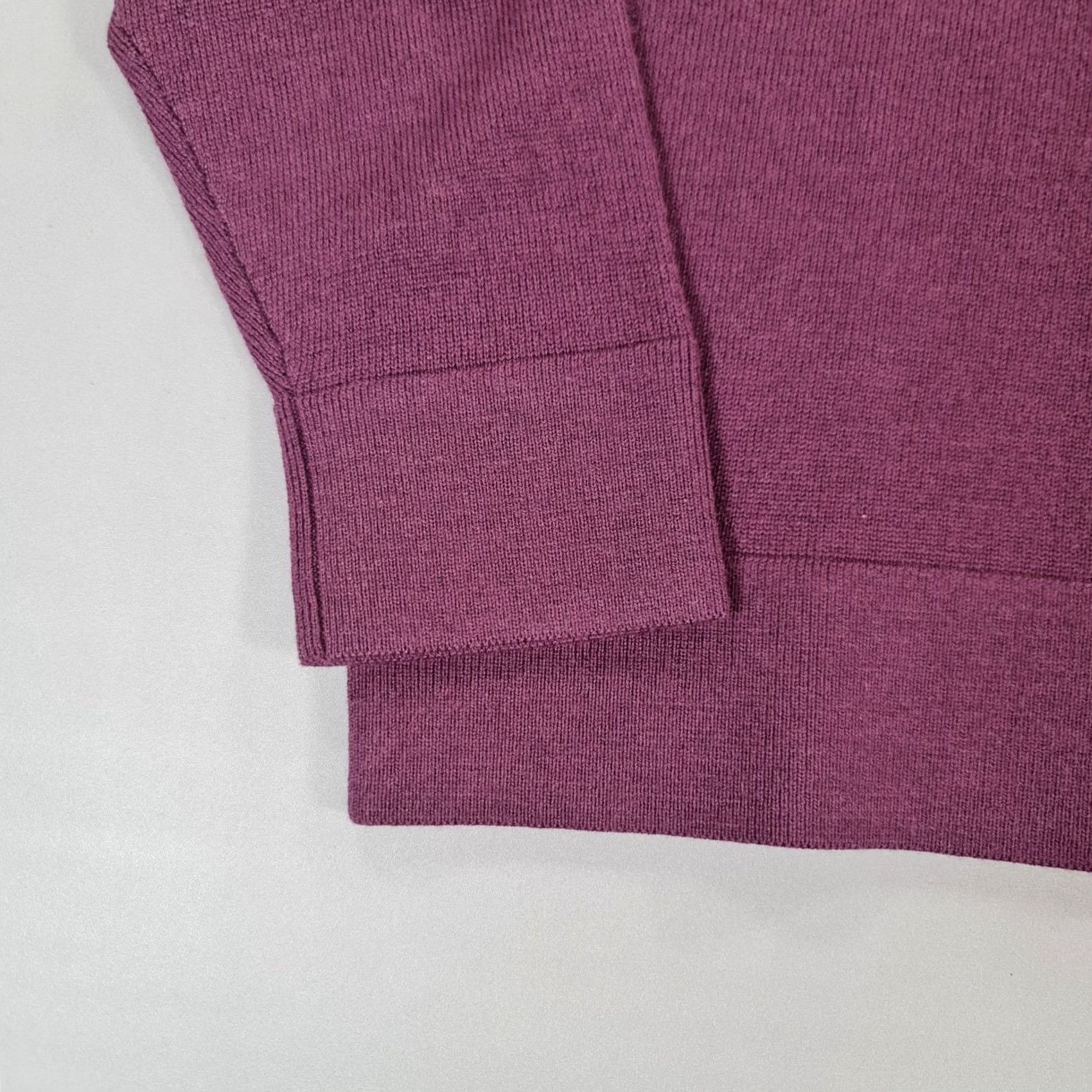 Calvin Klein Calvin Klein Mens Jumper Purple Small Regular Fit 100% Wool Knitted Pullover Slim Knit Crew Neck Long Sleeve Casual Size US S / EU 44-46 / 1 - 5 Thumbnail