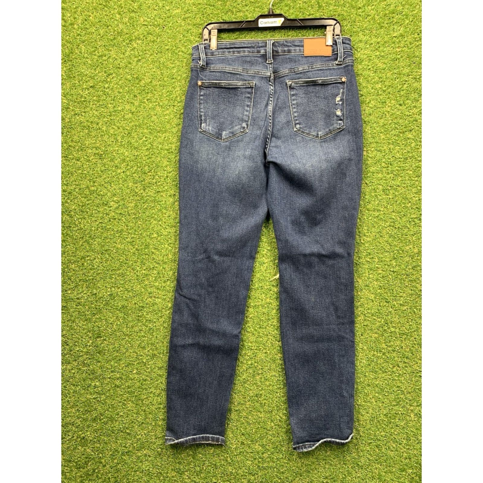 Vintage Judy Blue Jeans Womens 29 Regular Stretch Distressed 5-Pocket Blue Denim JB88706 Jeans Size 29" - 2 Thumbnail