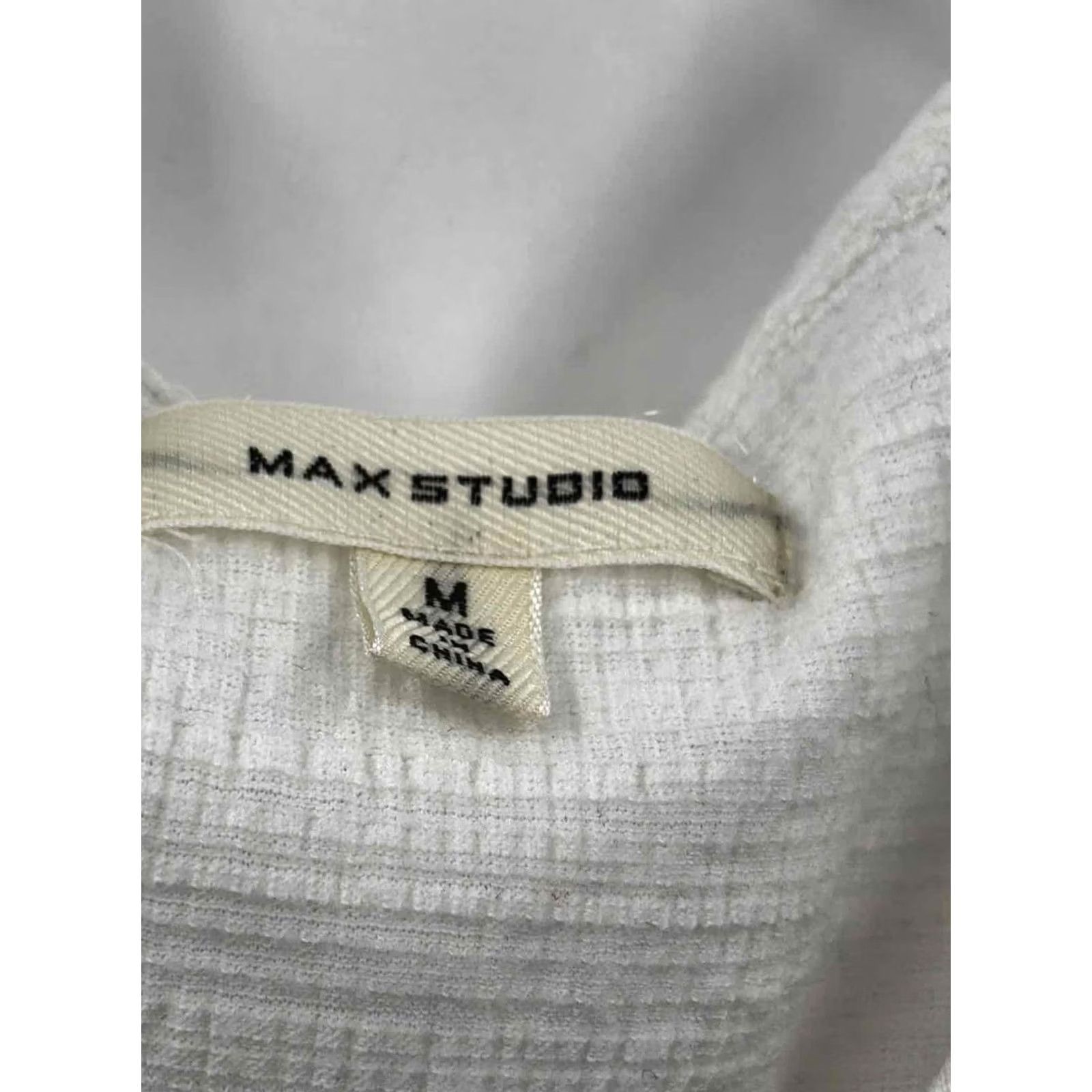 Vintage Pre-Owned Max Studio White Size Medium Blouse Size M / US 6-8 / IT 42-44 - 3 Thumbnail