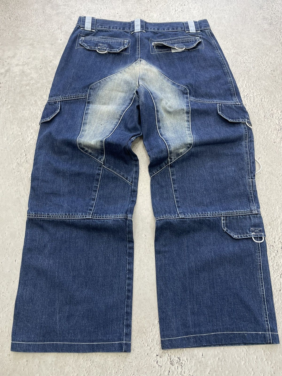Tornado Mart Baggy distressed diesel style cargo jeans pants y2k Size US 34 / EU 50 - 10 Thumbnail