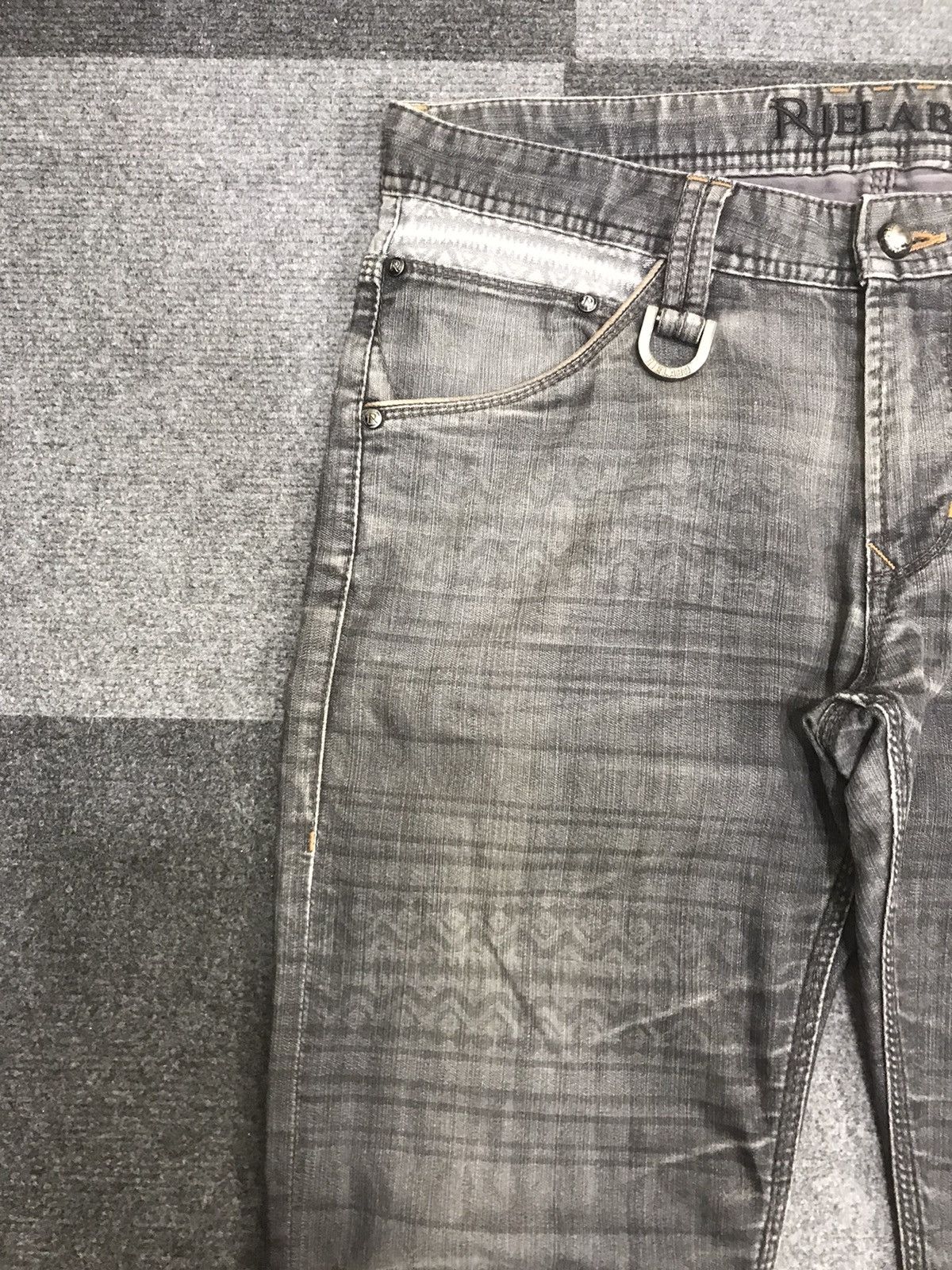 Japanese Brand 💥ULTRA RARE💥RIELABO NCFM Navajo Motive Soft Denim F241 Size US 33 - 4 Thumbnail