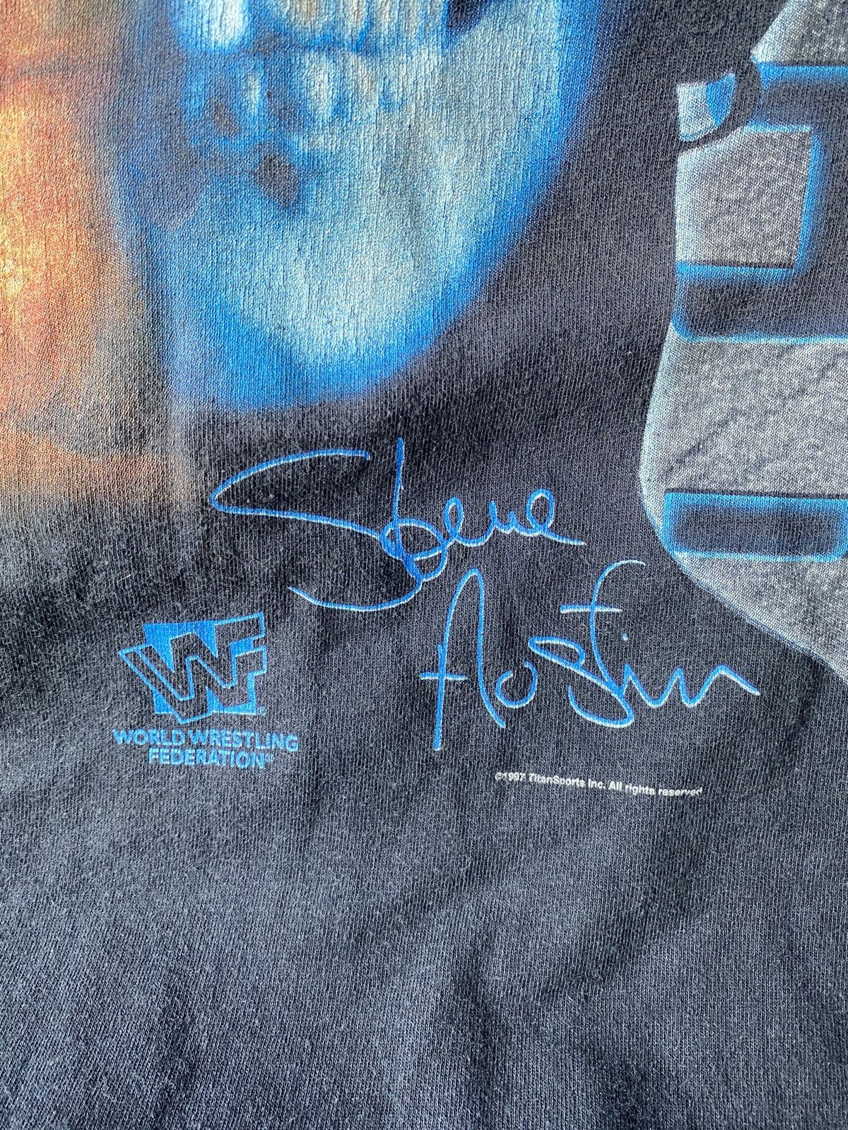 WWF Faded Stone Cold Steve Austin WWF 1997 T-SHIRT Size US M / EU 48-50 / 2 - 4 Thumbnail