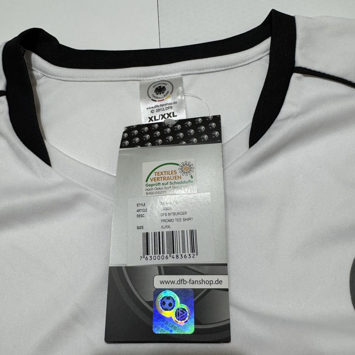 Vintage Germany Football Deutsche Fussball Bund Bitburger Jersey Size US XXL / EU 58 / 5 - 5 Thumbnail