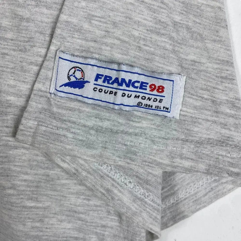 Vintage Vintage 90's FRANCE WORLD CUP Mascott Graphic Tee Shirt Size US L / EU 52-54 / 3 - 4 Thumbnail