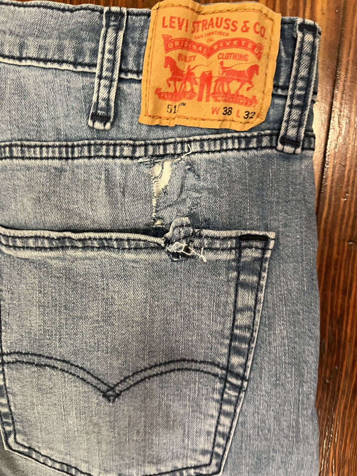 Levi's Levi’s 512 Slim Tapered Jeans – Men’s 38×32 Size US 38 / EU 54 - 4 Thumbnail