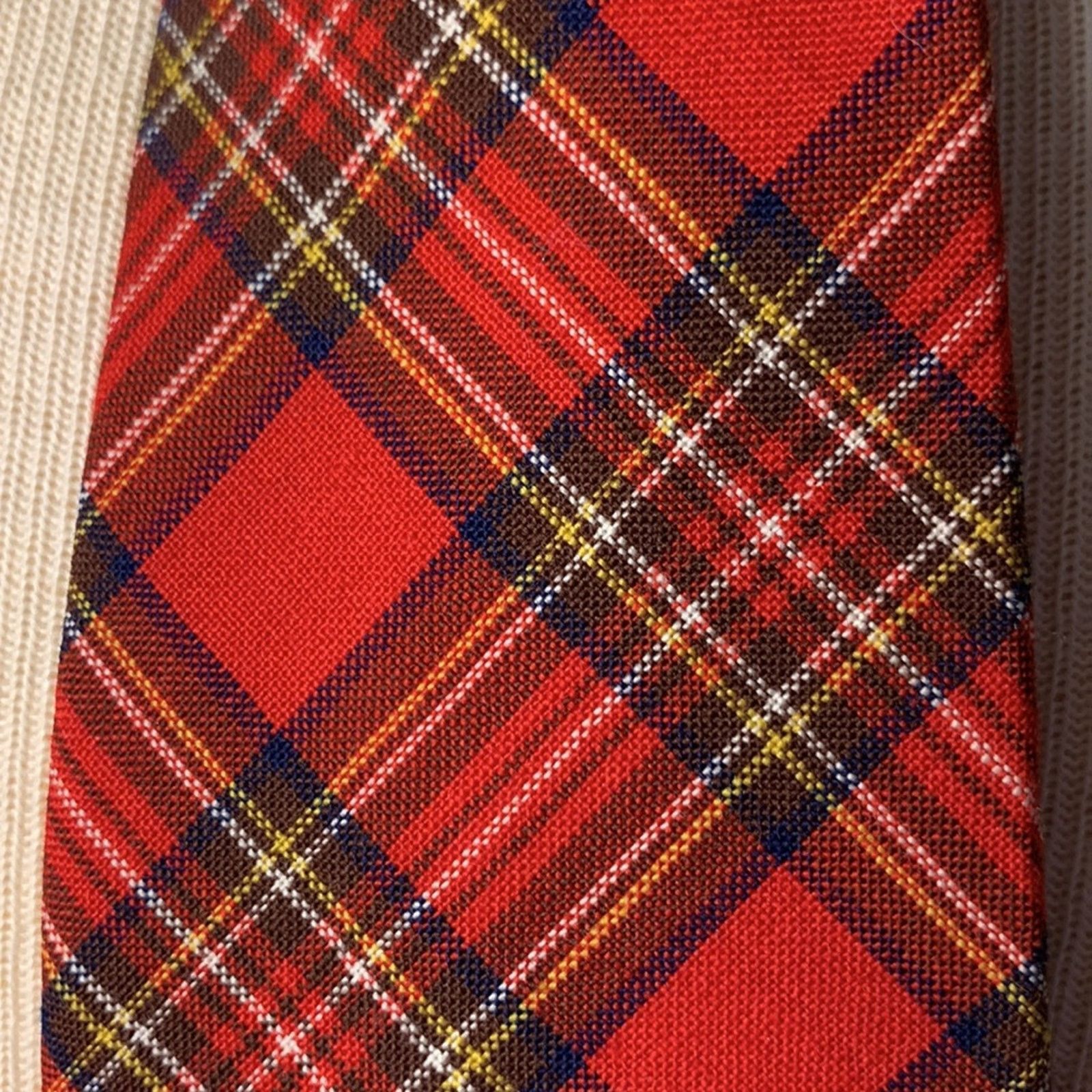 Botany 500 Scotland Botany Royal Stewart clan tartan plaid wool tie Size ONE SIZE - 3 Thumbnail