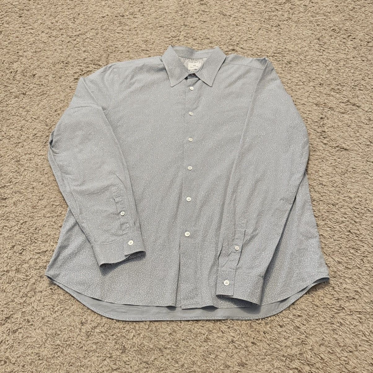 Paul Smith PAUL SMITH BLUE FLORAL BUTTON UP Size US XL / EU 56 / 4 - 7 Thumbnail