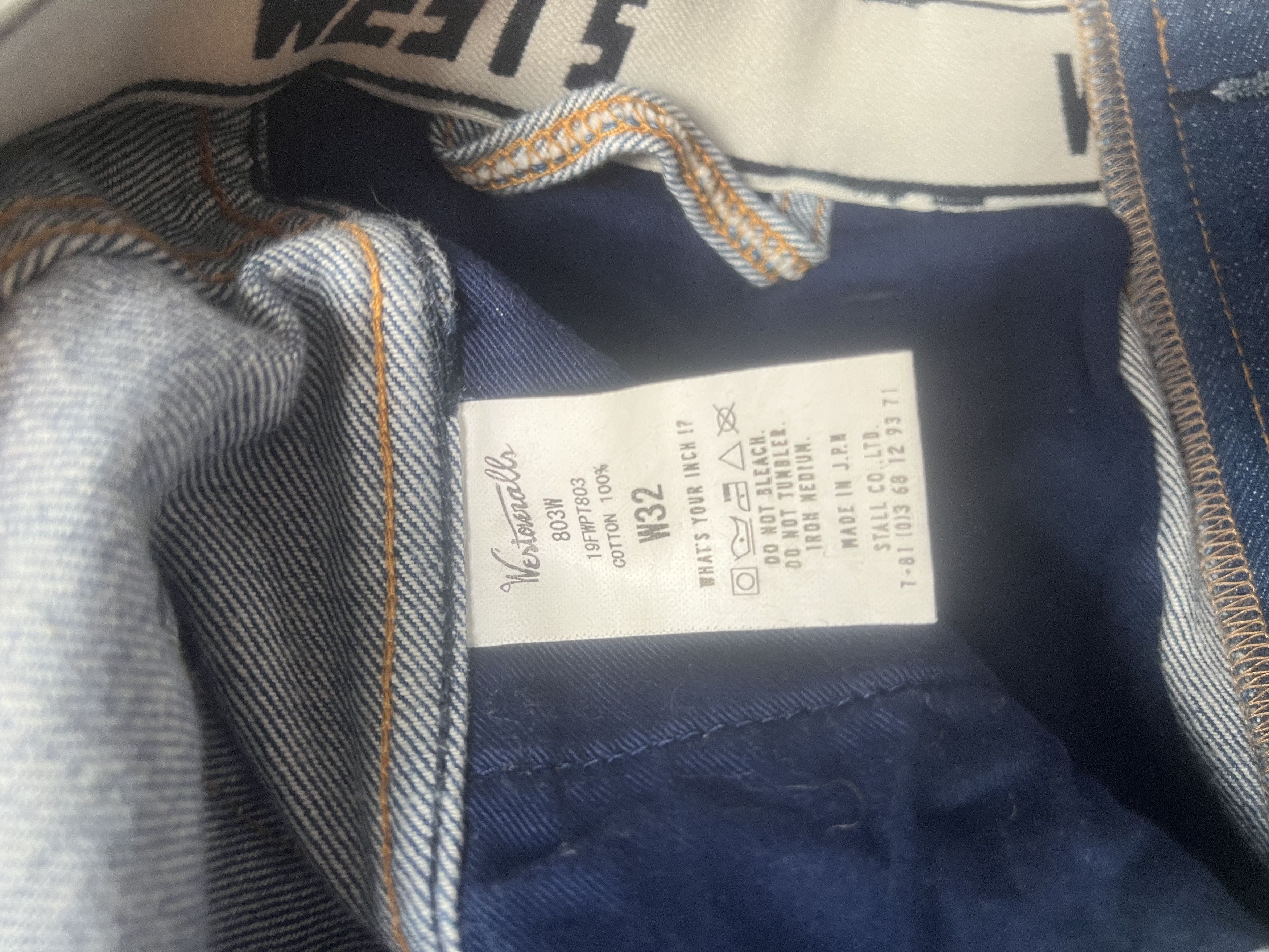 Other West's Westoveralls Wide Leg Japanese Indigo Denim Jeans 32 Size US 32 / EU 48 - 7 Thumbnail