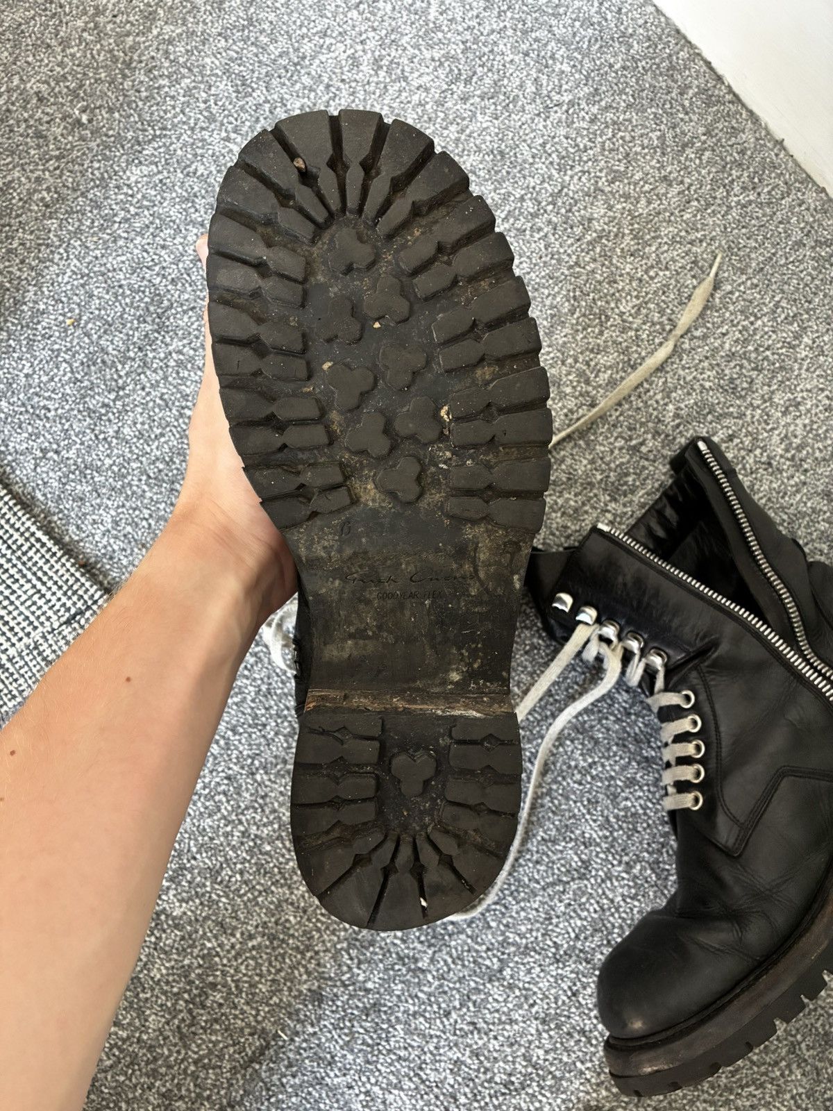 Rick Owens Rick Owen’s Combat Boots Size US 10 / EU 43 - 5 Thumbnail