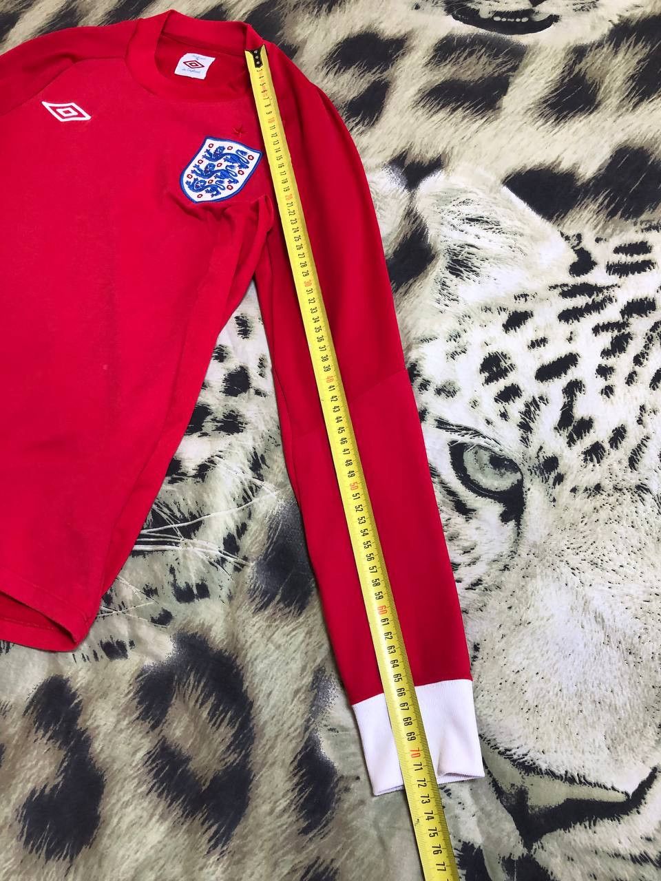 Umbro Umbro England Soccer Jersey Red Long Sleeve Football tee Size US S / EU 44-46 / 1 - 15 Thumbnail