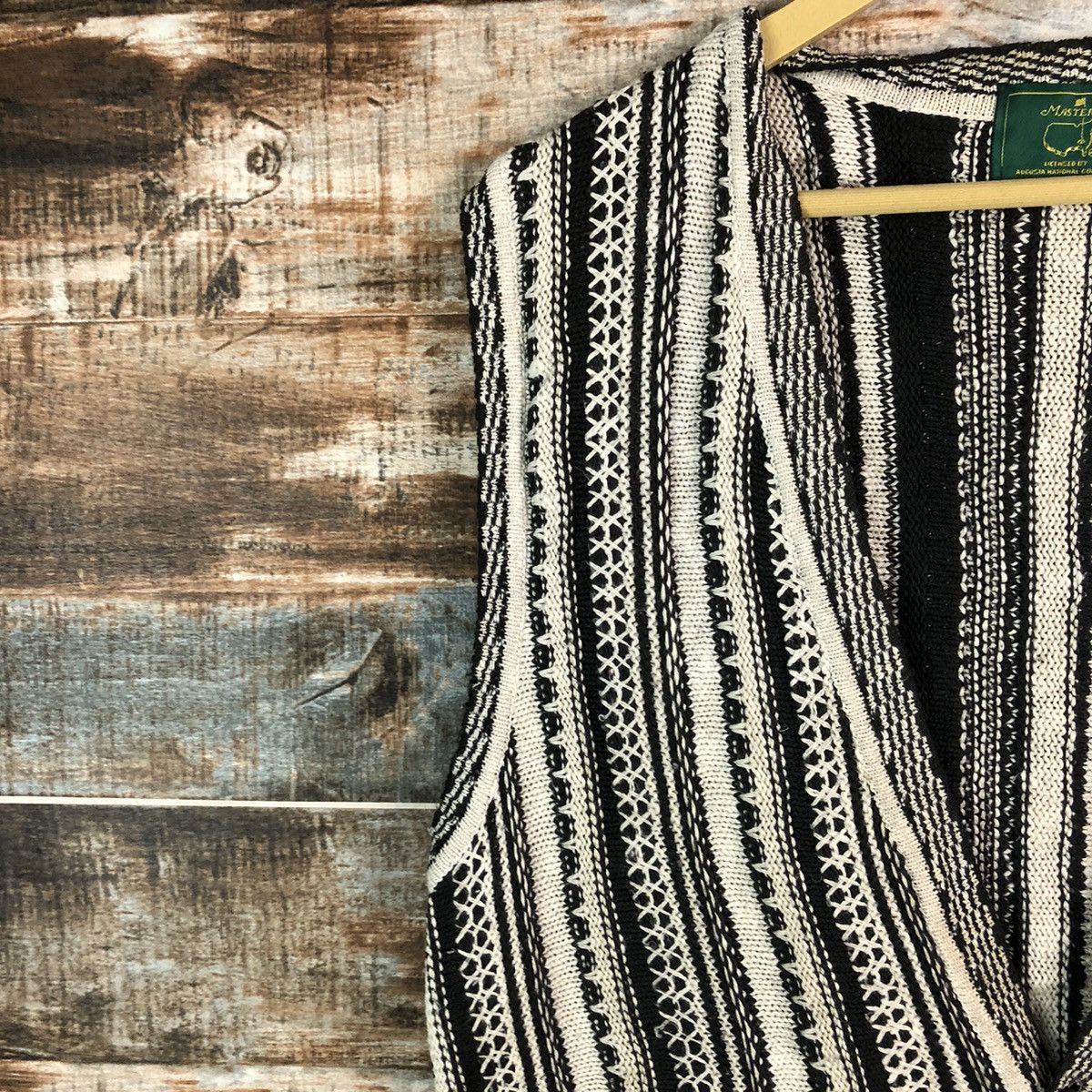 The Masters Masters knitwear Cardigan Vest like coogi #A2303 Size US L / EU 52-54 / 3 - 7 Thumbnail