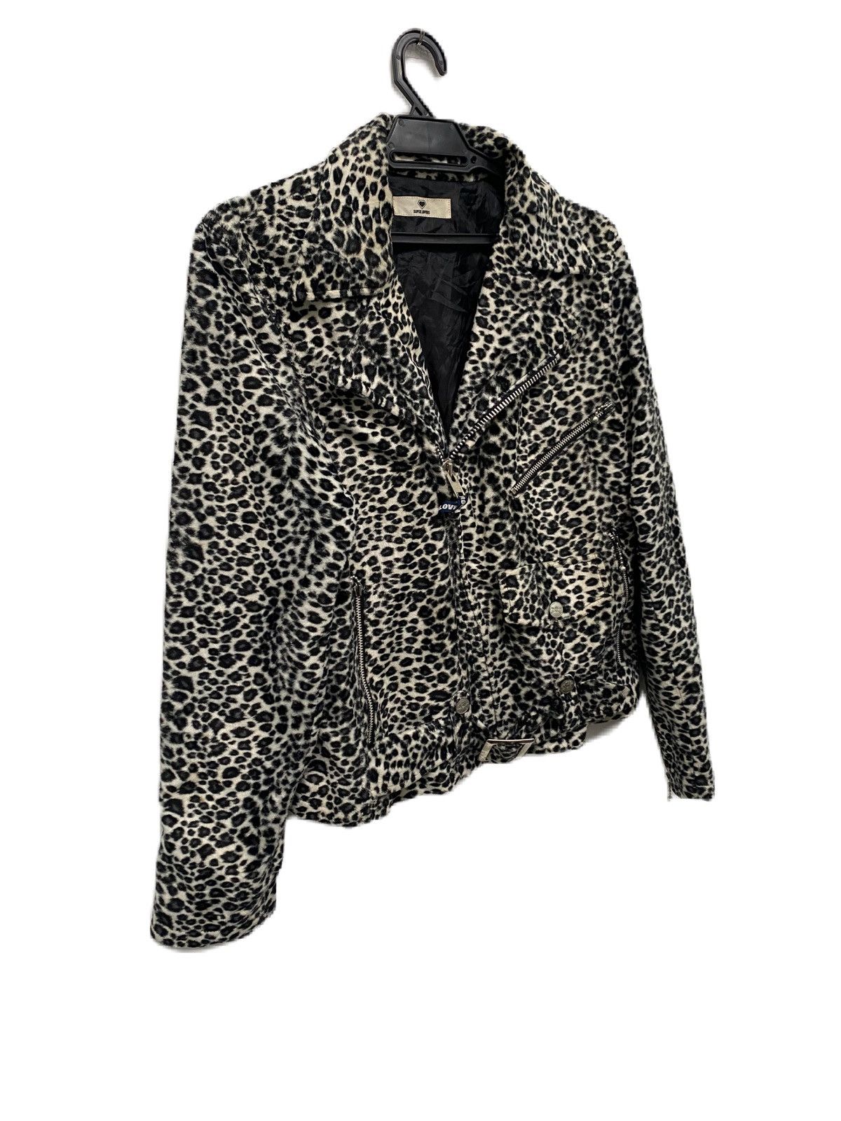 If Six Was Nine × Le Grande Bleu (L.G.B.) ALBINO LEOPARD DESIGN PUNK JACKET SUPER LOVERS VELVET RARE Size US M / EU 48-50 / 2 - 2 Thumbnail