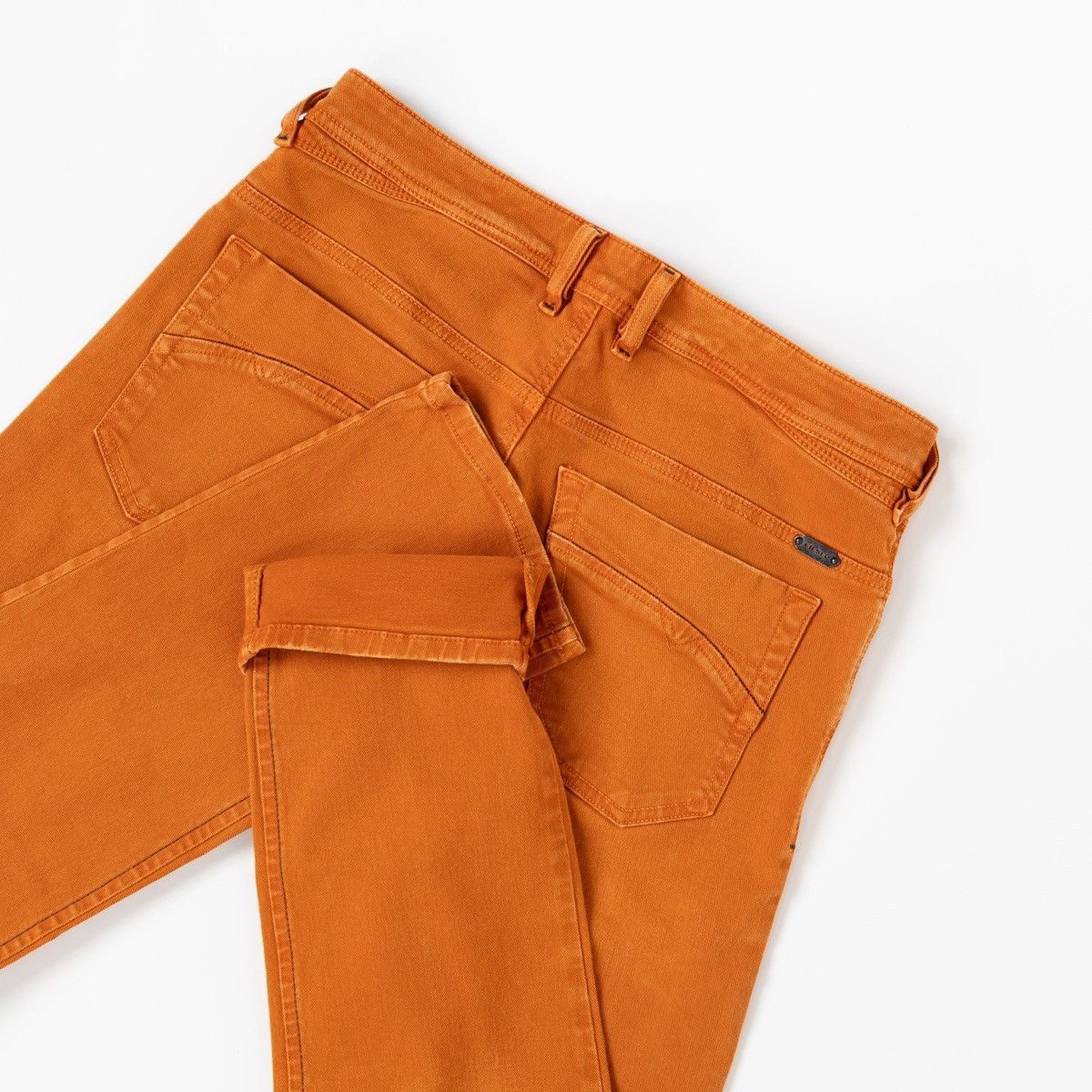 Diesel Diesel Iakop Mens Orange Jeans Regular Slim Tapered Casual Size US 31 - 4 Thumbnail