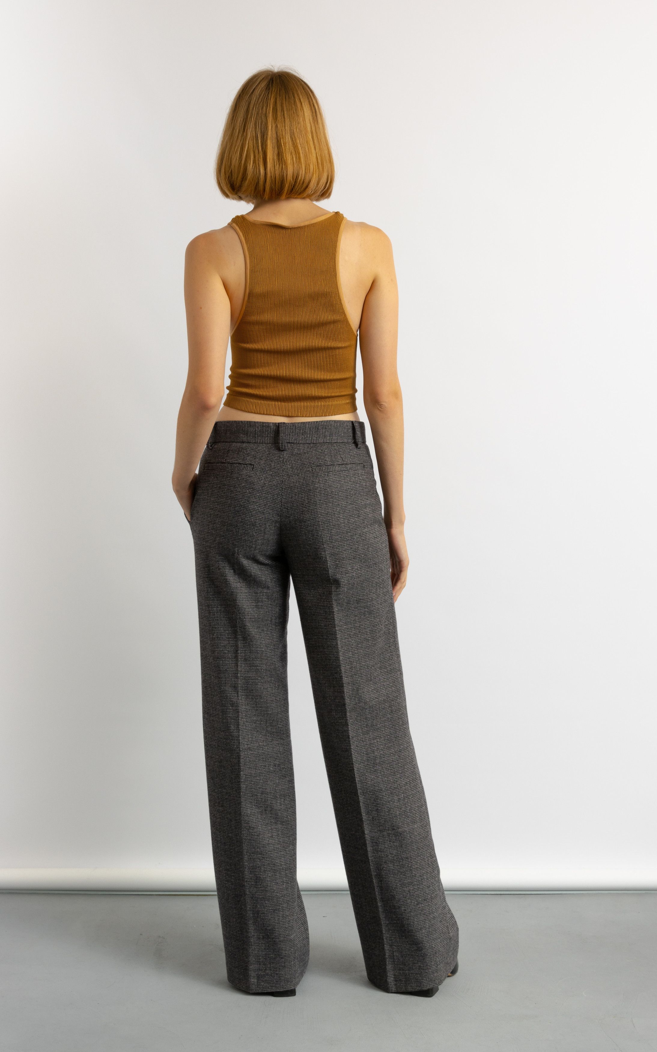 Vintage Dimension Wool High Waisted Woman Pants 8708 Size 28" / US 6 / IT 42 - 4 Thumbnail