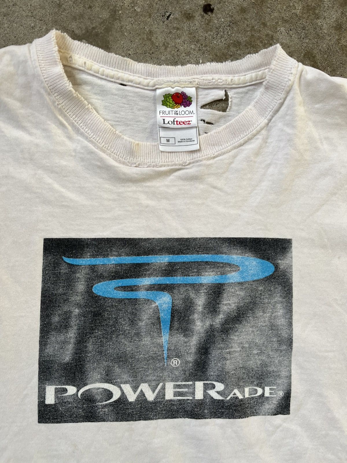 Fruit Of The Loom × Vintage Tattered Distressed Vintage Powerade Tee Shirt Rare Size US M / EU 48-50 / 2 - 5 Thumbnail