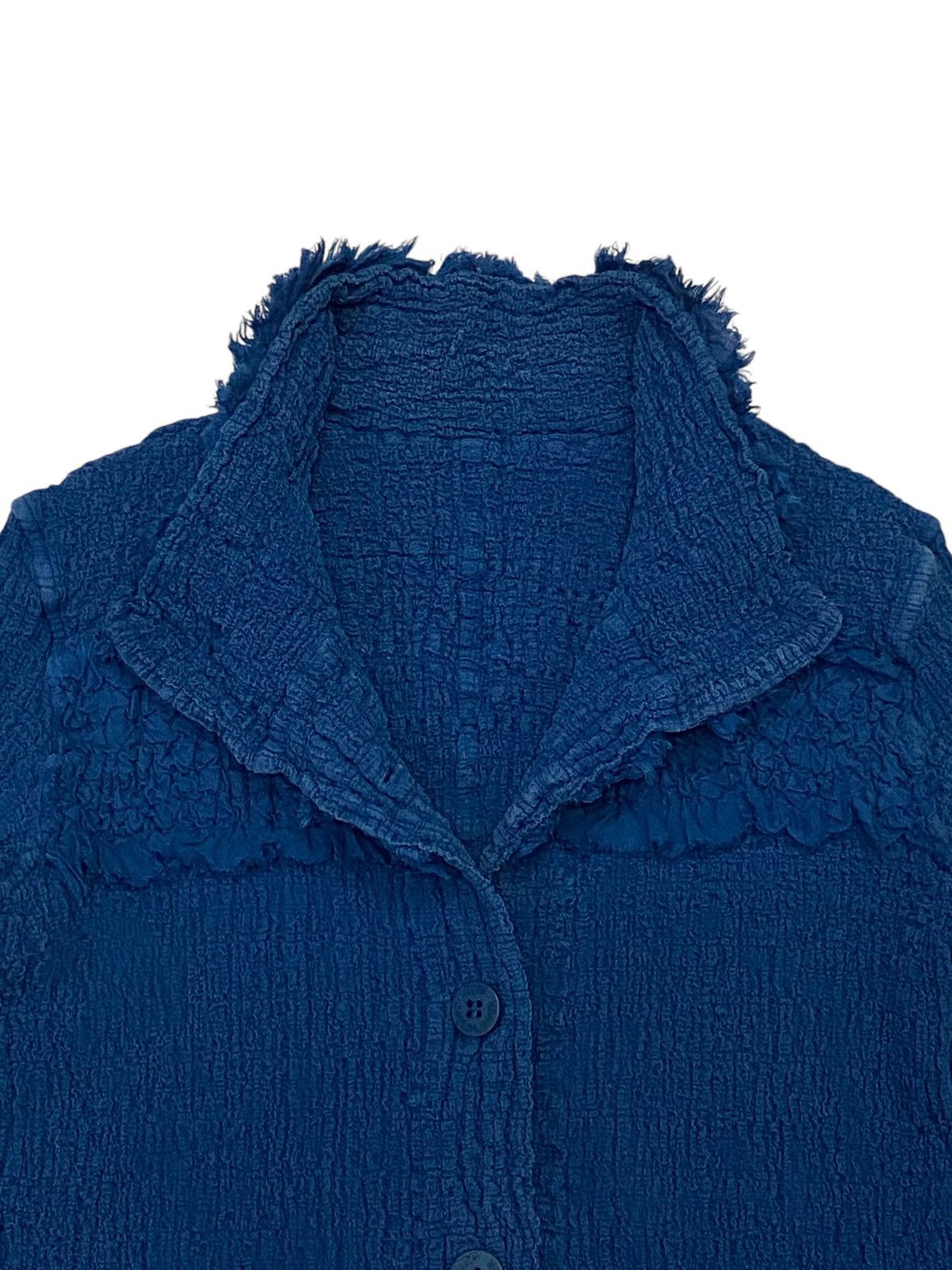 Issey Miyake Me By Issey Miyake Cauliflower Blue Jacket Size M / US 6-8 / IT 42-44 - 7 Thumbnail