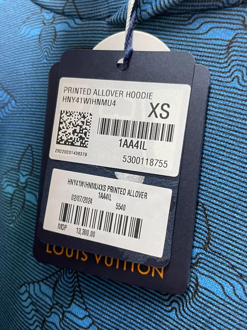 Louis Vuitton Louis Vuitton Blue gradient printed sweatshirt Size US XS / EU 42 / 0 - 4 Thumbnail