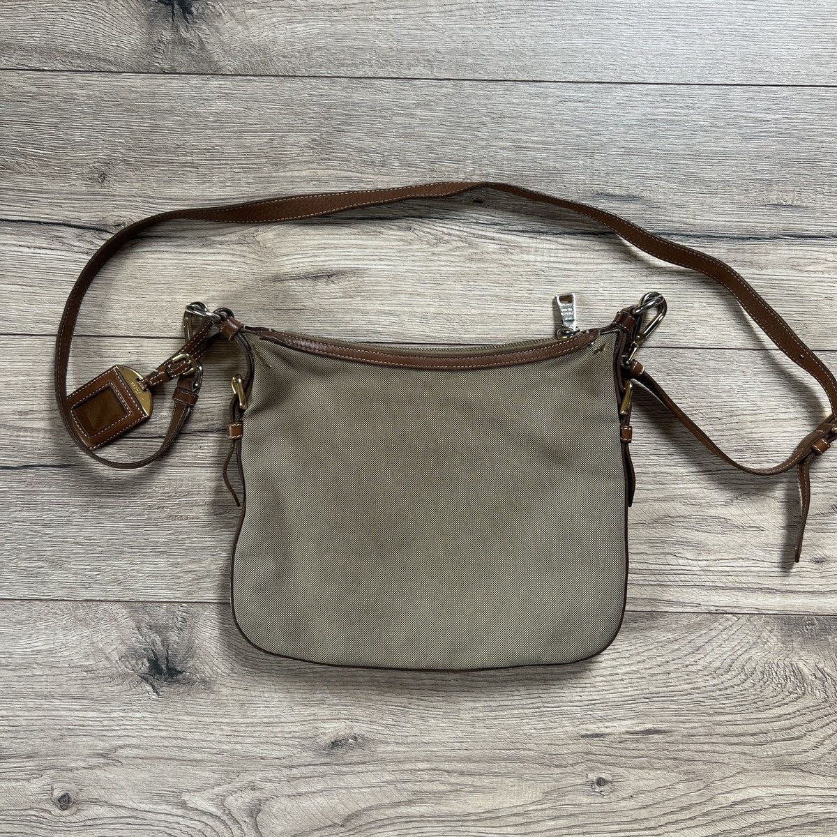 Prada Prada Crossbody Mini Bag Cloth Leather Big Logo Size ONE SIZE - 6 Thumbnail