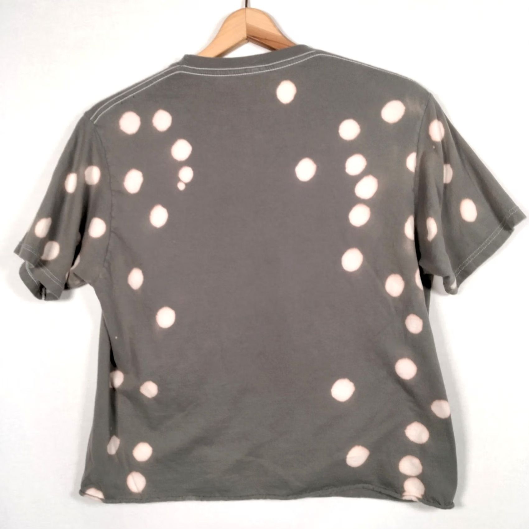Vintage Goosebumps Shirt Women Medium Cropped Gray Bleach Dyed Pumpkin Head Graphic Shirt Size M / US 6-8 / IT 42-44 - 2 Thumbnail