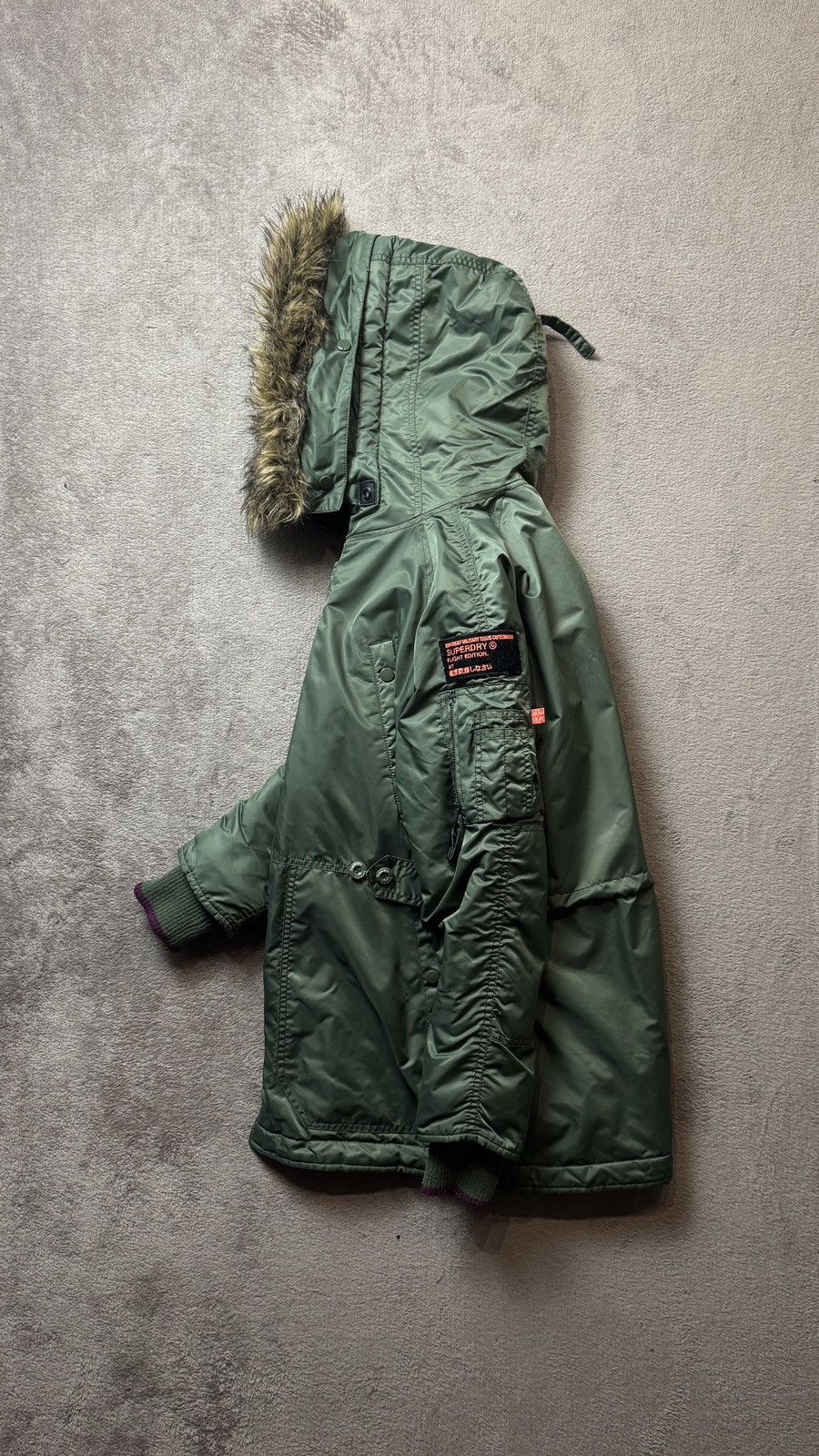 Japanese Brand Superdry Military Faux Fur Hood N3B Jacket Hysteric Glamour Size US S / EU 44-46 / 1 - 5 Thumbnail