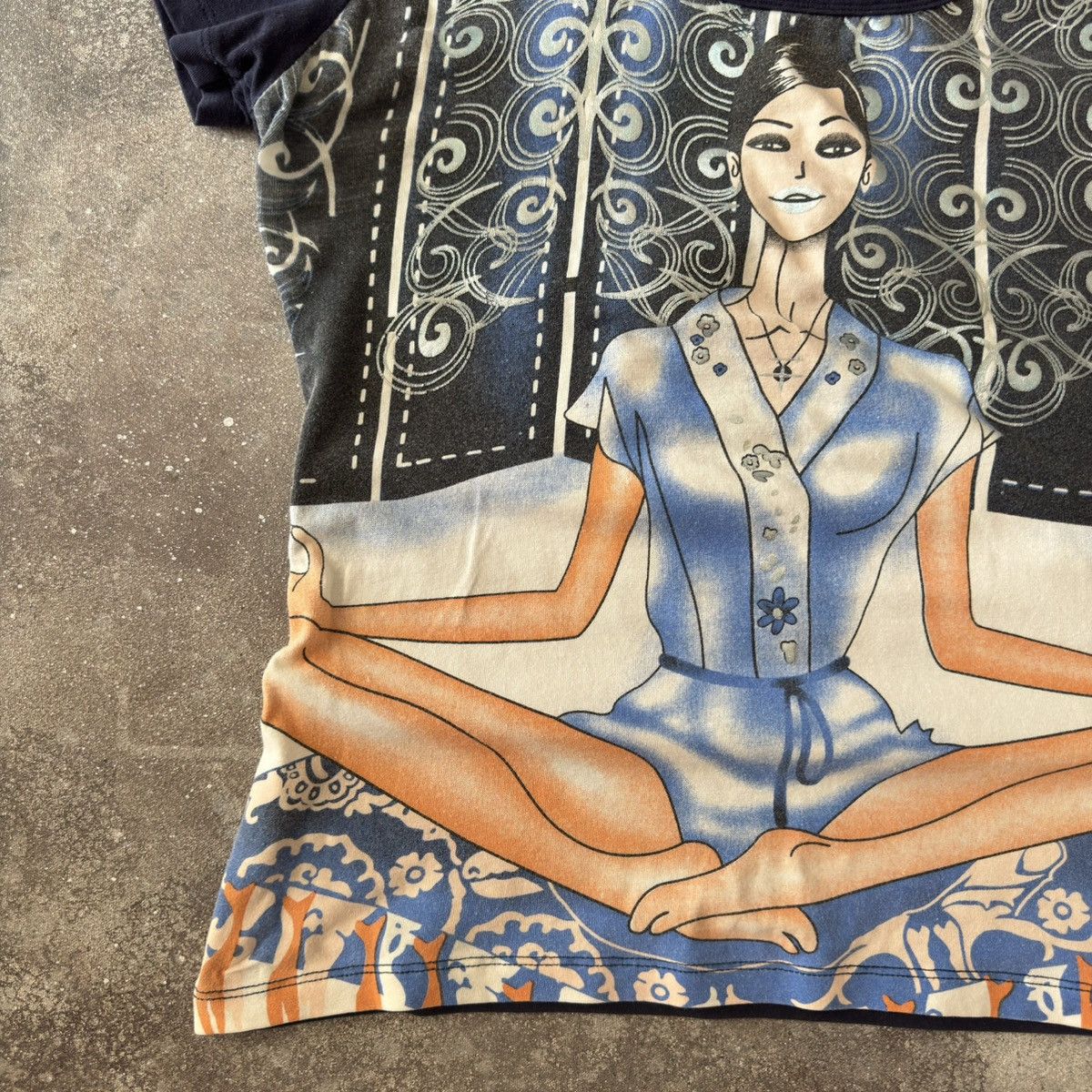 Custo Barcelona Custo Barcelona Y2K Vintage Yoga Girl Boho T-Shirt Size US M / EU 48-50 / 2 - 4 Thumbnail