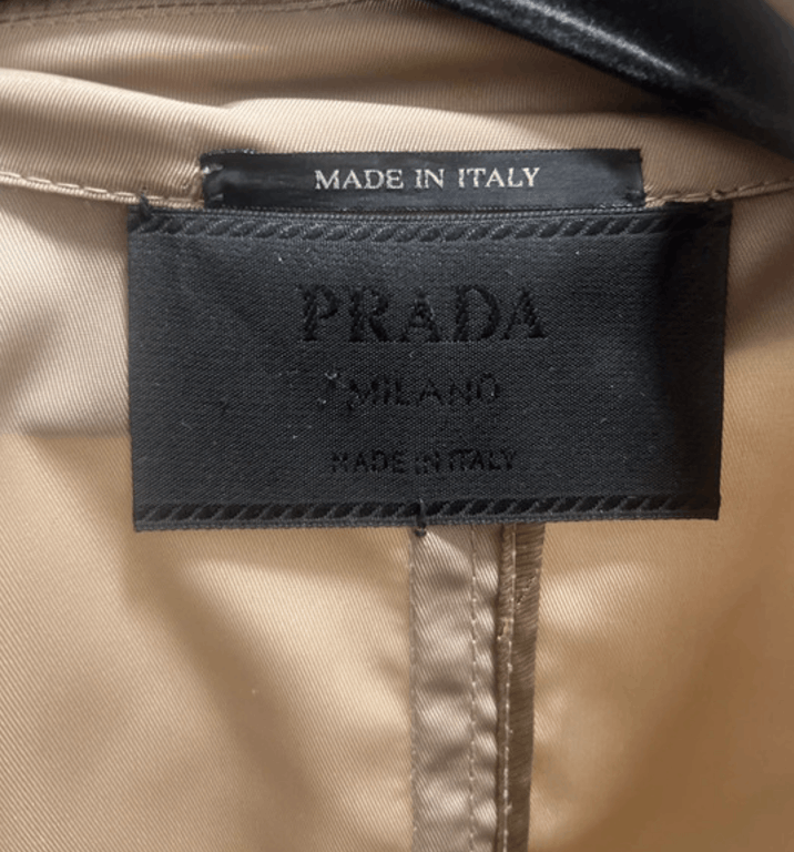 Miu Miu × Prada Prada Trench Jacket Nylon Coat Rain Beige Vintage Size S / US 4 / IT 40 - 3 Thumbnail