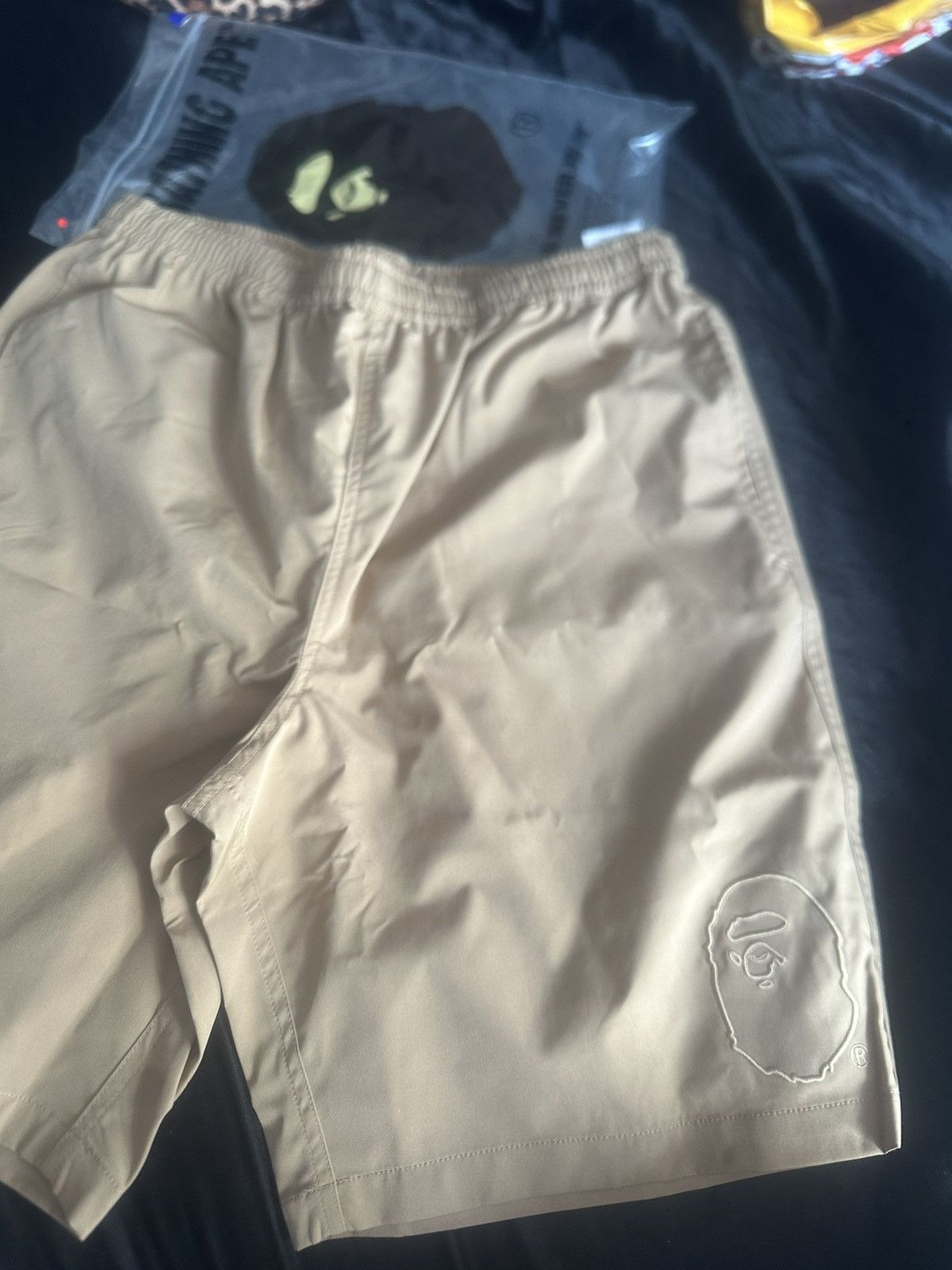 Bape Bape Tan Beach swim shorts Size US 34 / EU 50 - 2 Thumbnail
