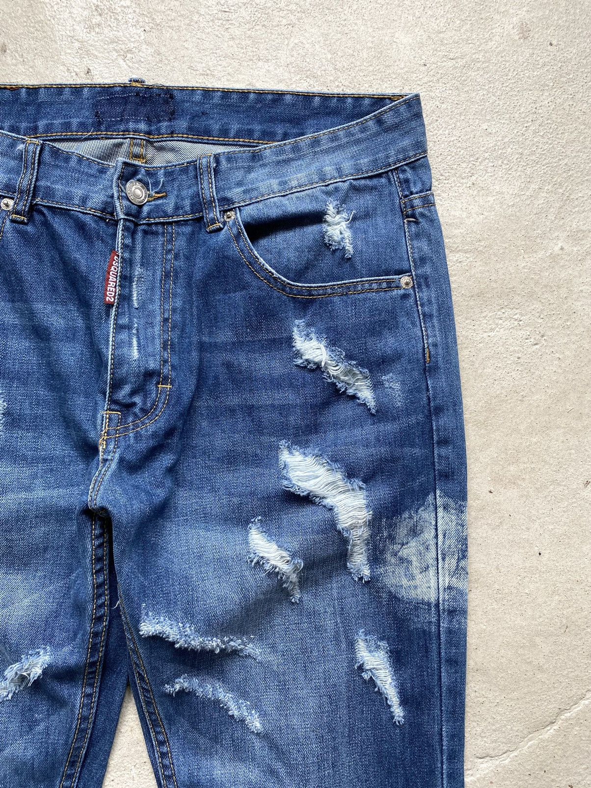 Dsquared2 Vintage Dsquared2 Distressed Patchwork Denim Pants Size US 34 / EU 50 - 5 Thumbnail