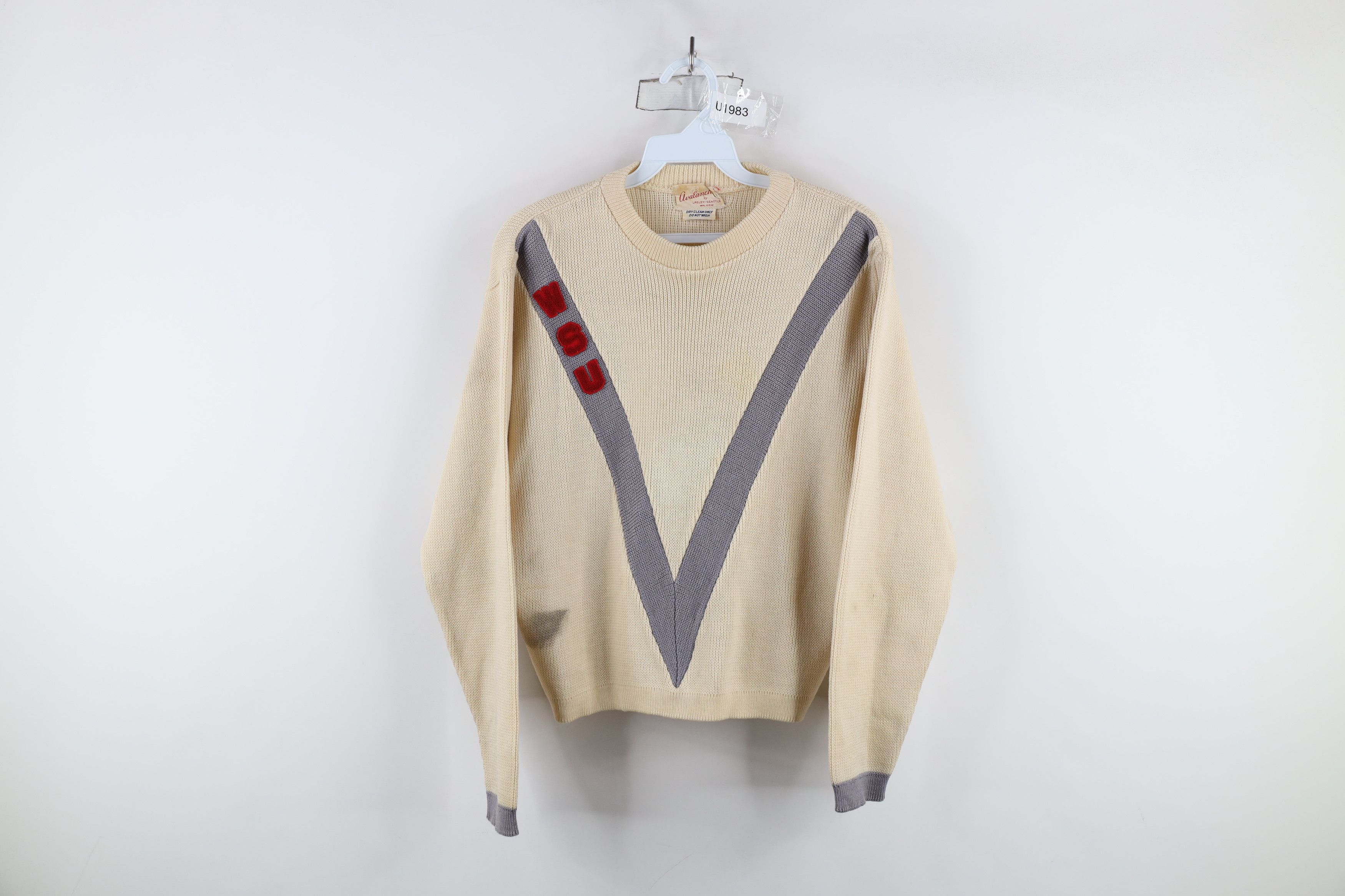 Vintage Vintage 60s Washington State University Varsity Sweater USA Size S / US 4 / IT 40 - 1 Thumbnail