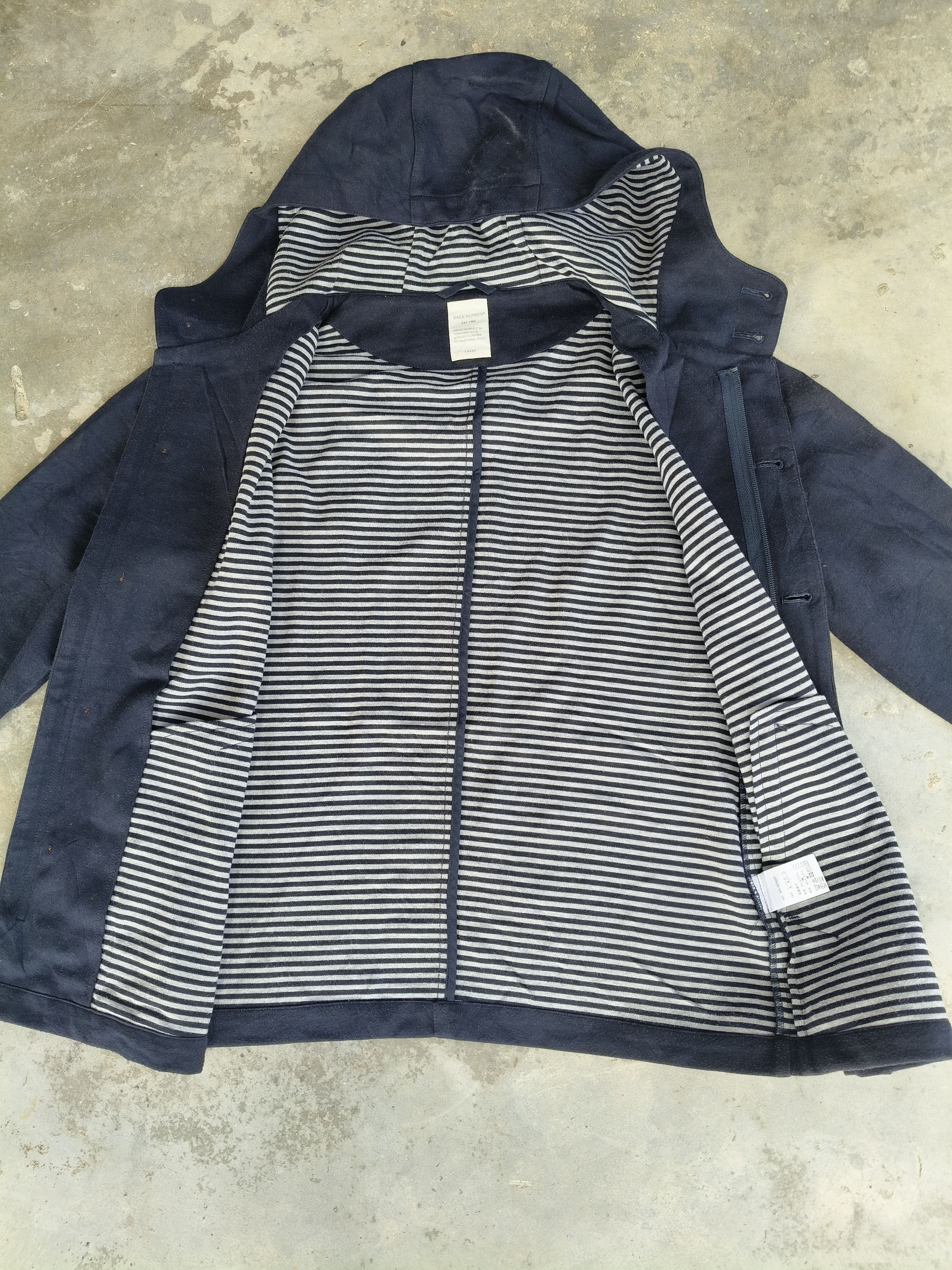 Japanese Brand Back Number Button Hoodie jacket Size L / US 10 / IT 46 - 8 Thumbnail