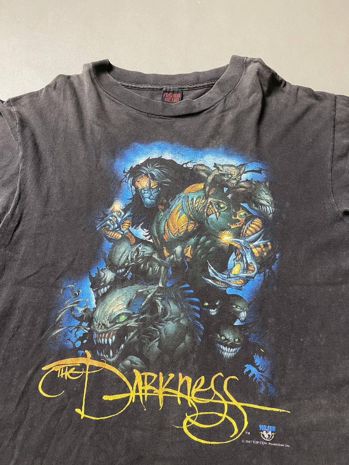 Fashion Victim × Vintage Vintage 90s The Darkness Tshirt Size US M / EU 48-50 / 2 - 2 Thumbnail