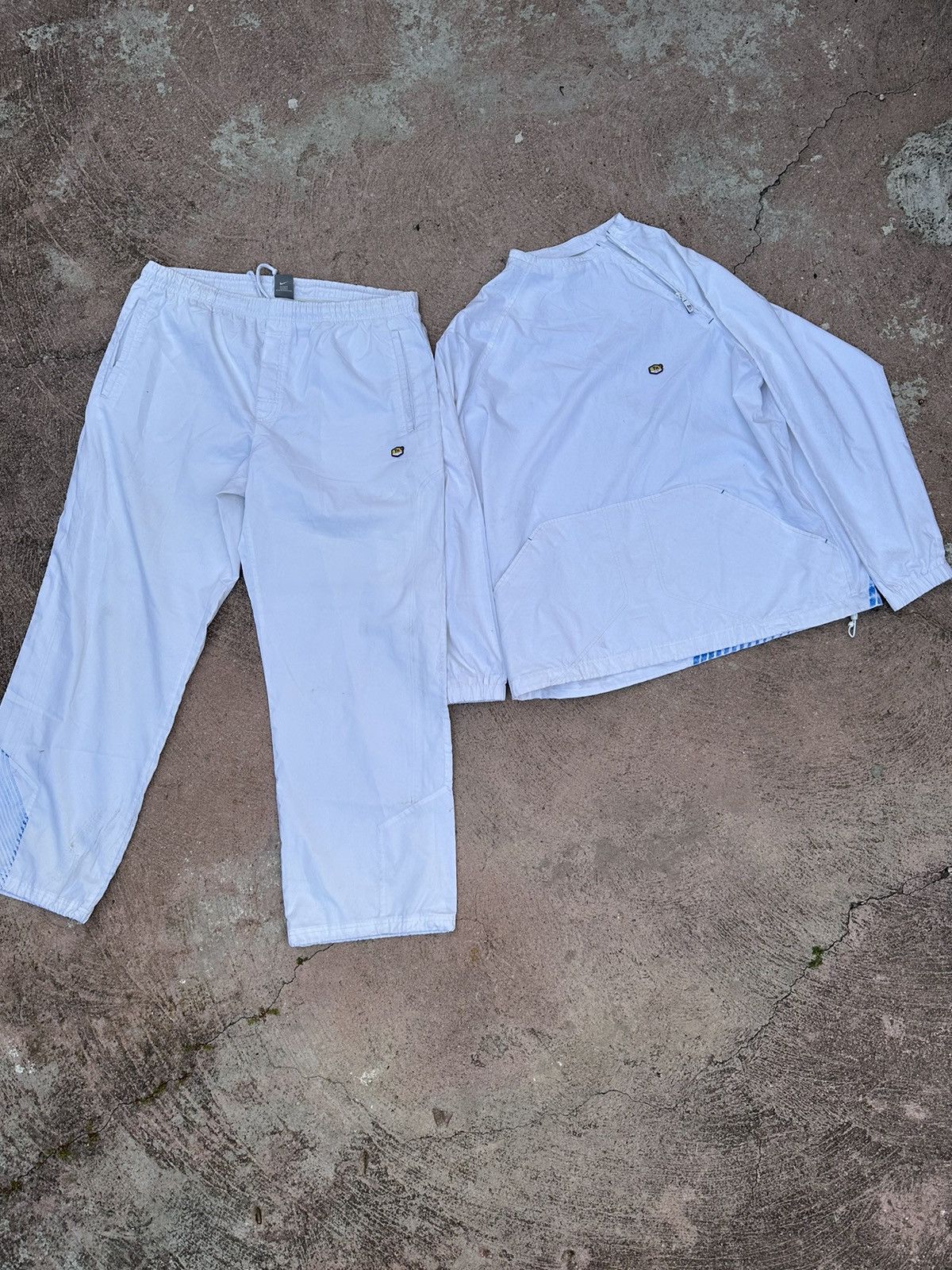 image of Nike Tn Vintage Suit Jacket Pants White, Men's (Size XL)