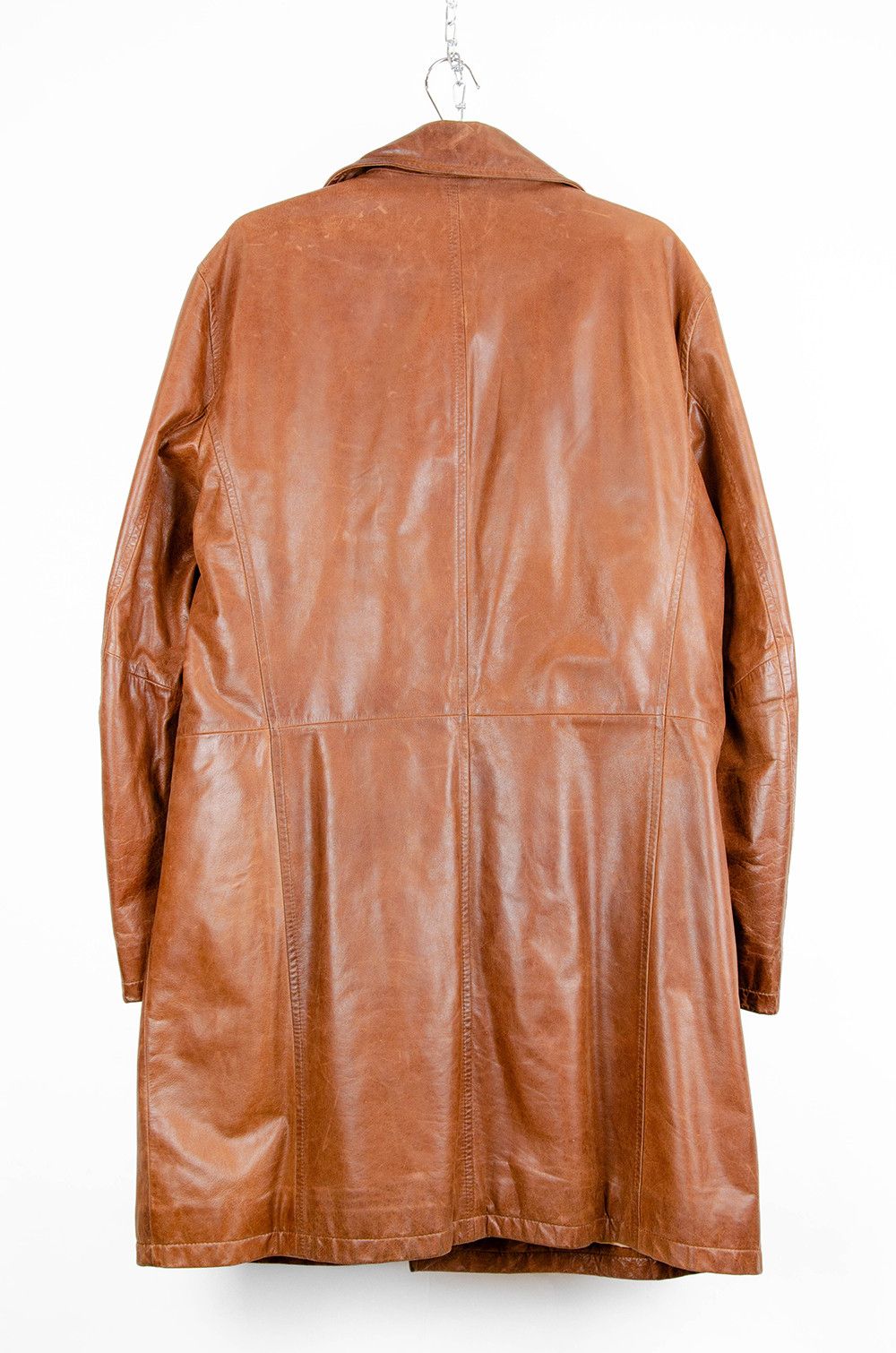Other Leonardo Leather Car Coat Brown Vintage - Size 56 Size US XL / EU 56 / 4 - 2 Thumbnail