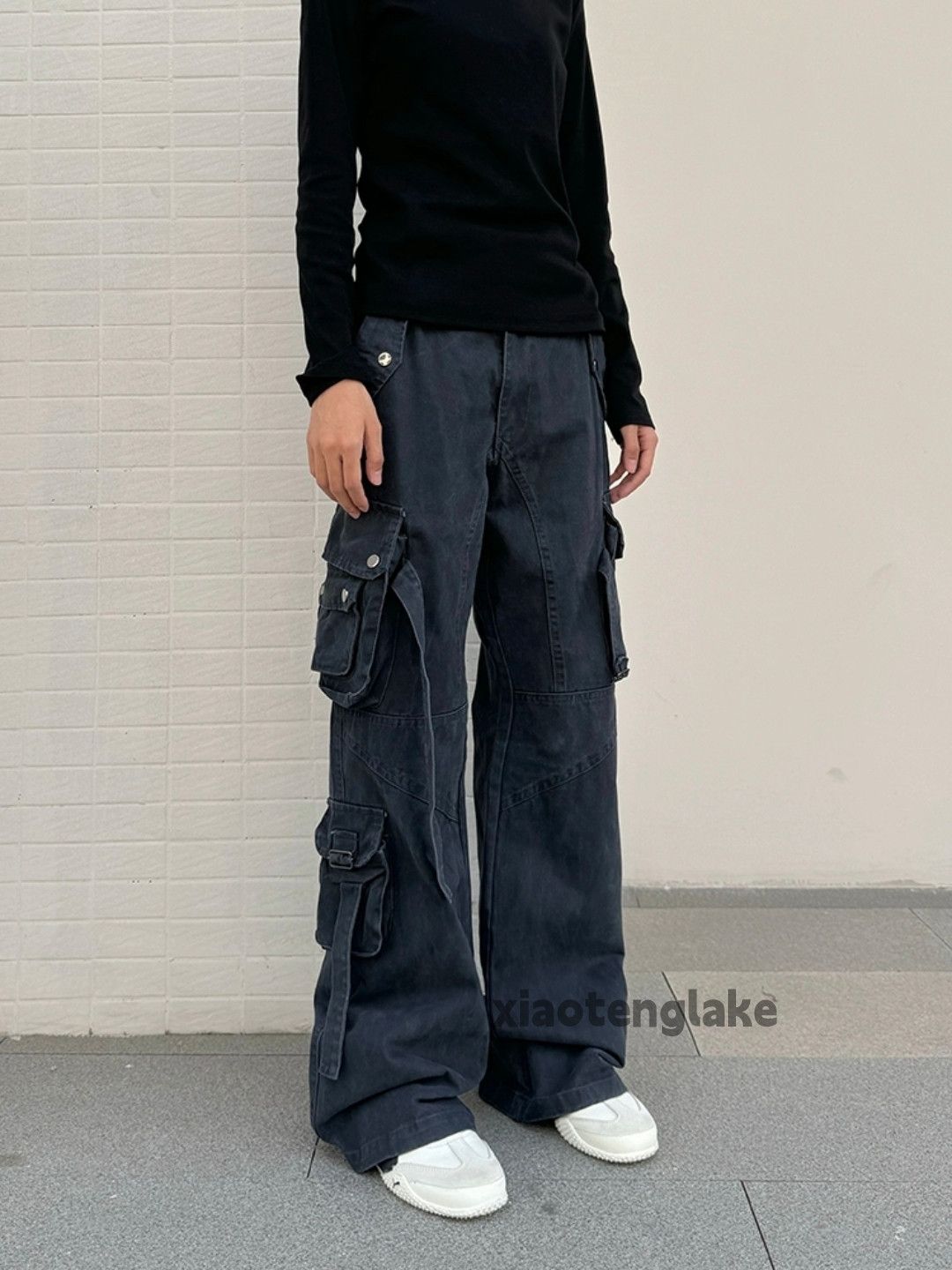 Designer × Japanese Brand × Vintage Unisex washed workwear cargo yuppie bootcut pants Size US 32 / EU 48 - 3 Thumbnail
